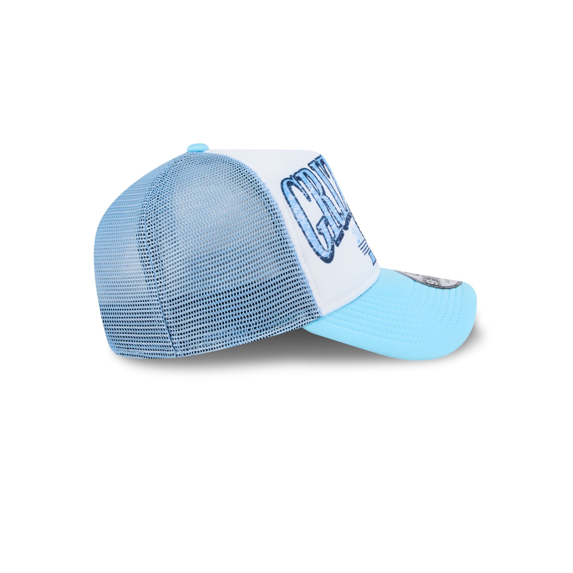 Memphis Grizzlies Distressed 9FORTY A-Frame Trucker Hat - Image 5