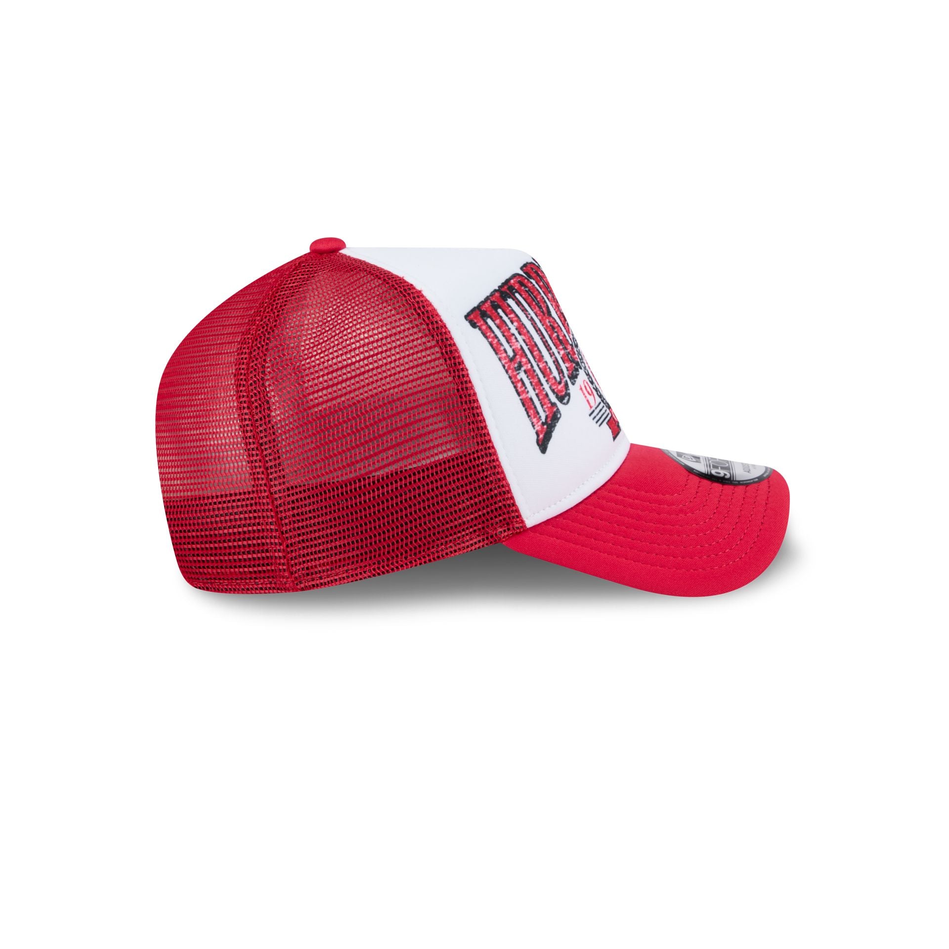 Carolina Hurricanes Distressed 9FORTY A-Frame Trucker Hat - Image 5
