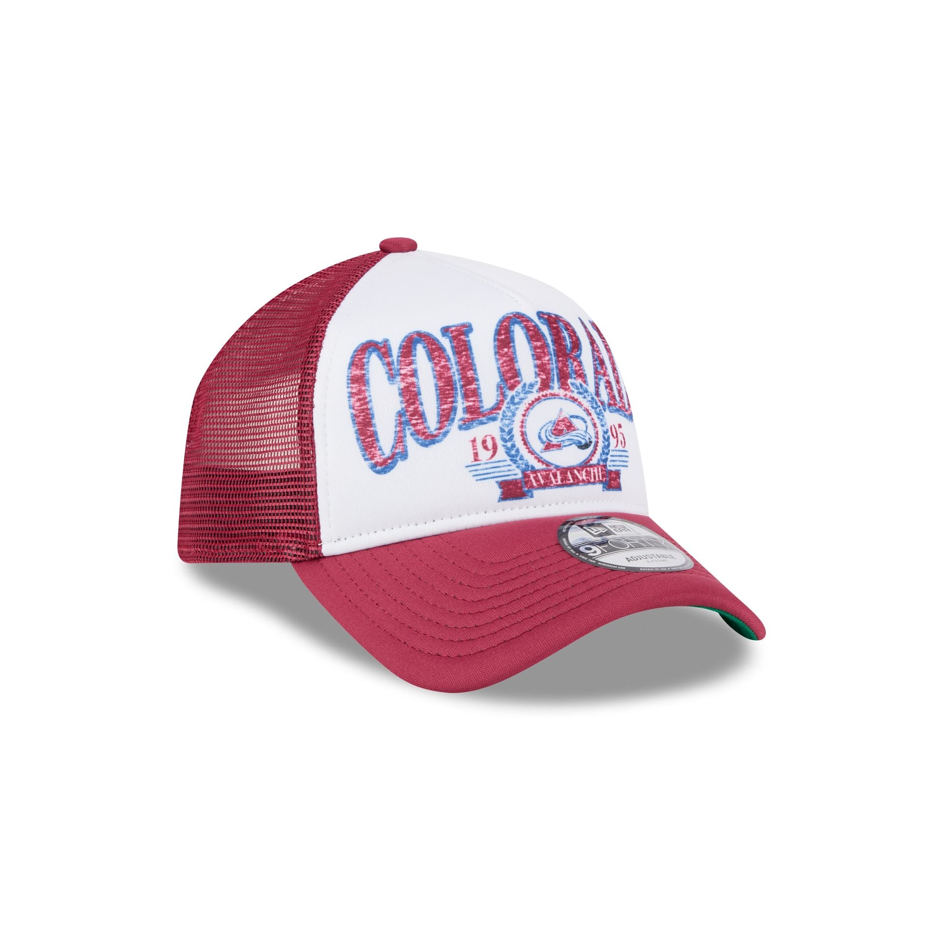 Colorado Avalanche Distressed 9FORTY A-Frame Trucker Hat - Image 3