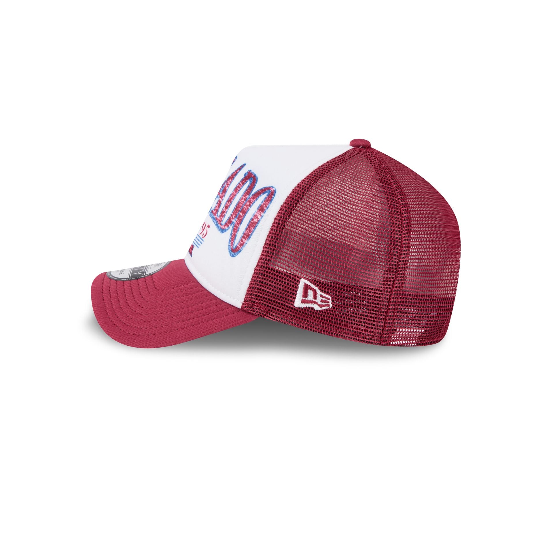 Colorado Avalanche Distressed 9FORTY A-Frame Trucker Hat - Image 4
