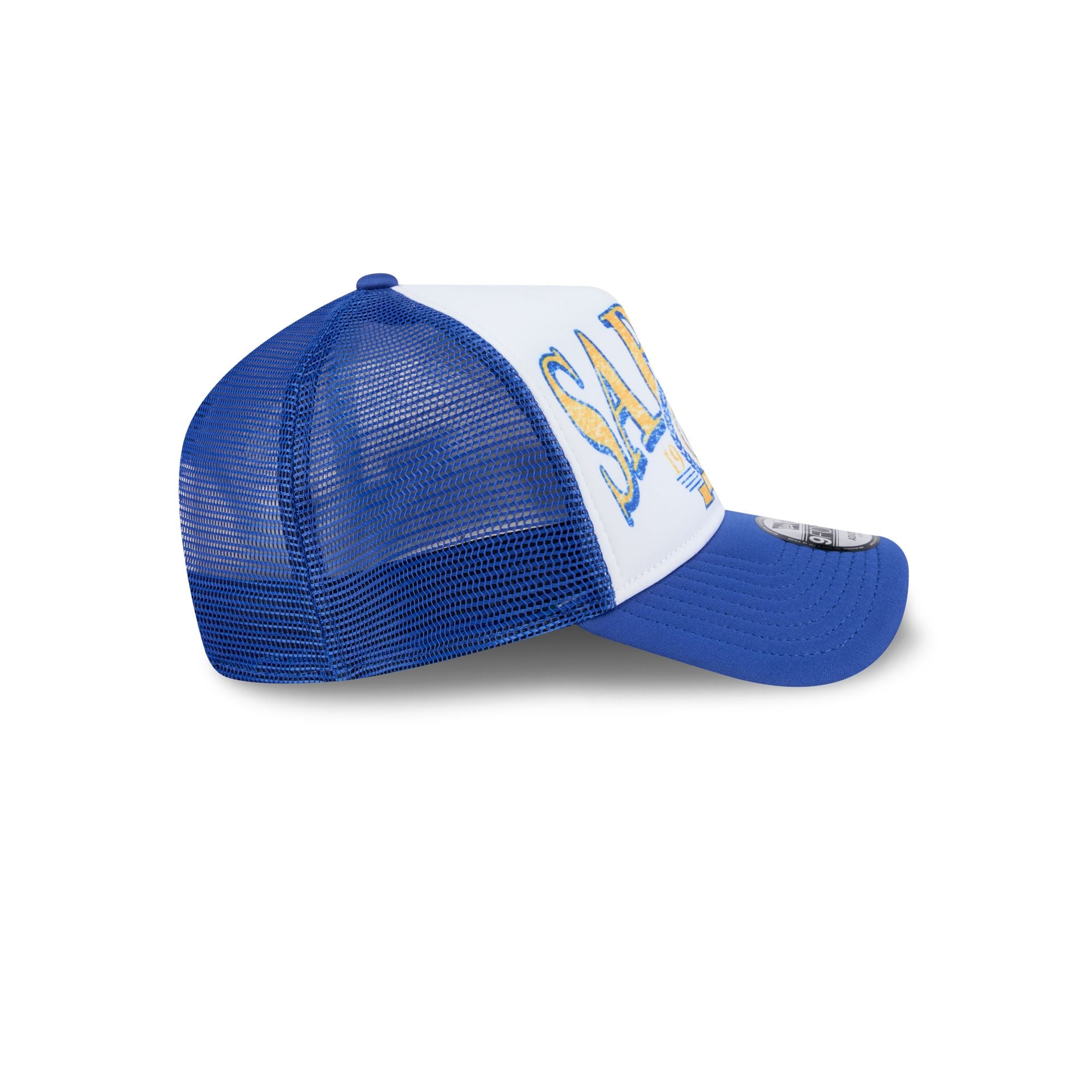 Buffalo Sabres Distressed 9FORTY A-Frame Trucker Hat - Image 5