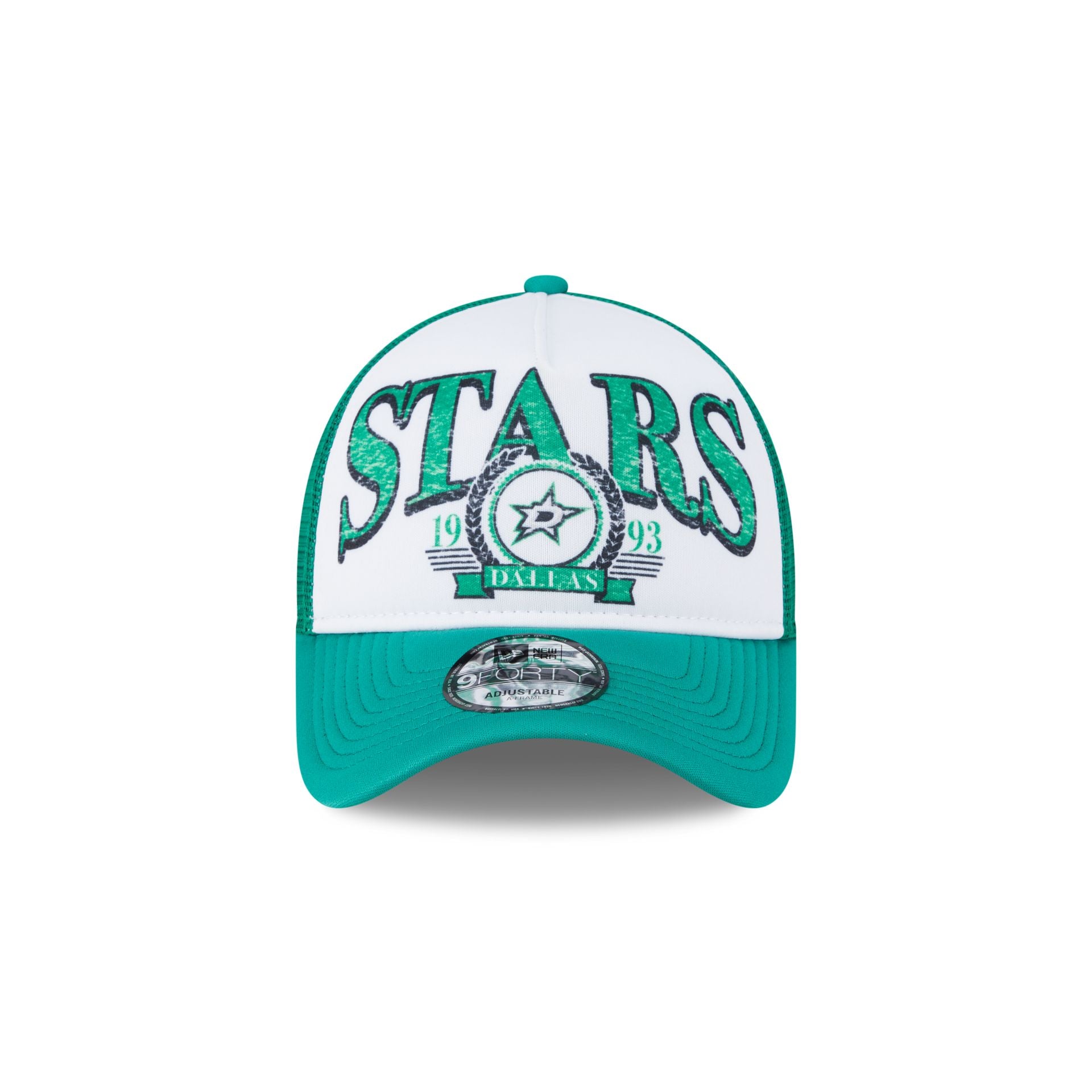 Dallas Stars Distressed 9FORTY A-Frame Trucker Hat - Image 2