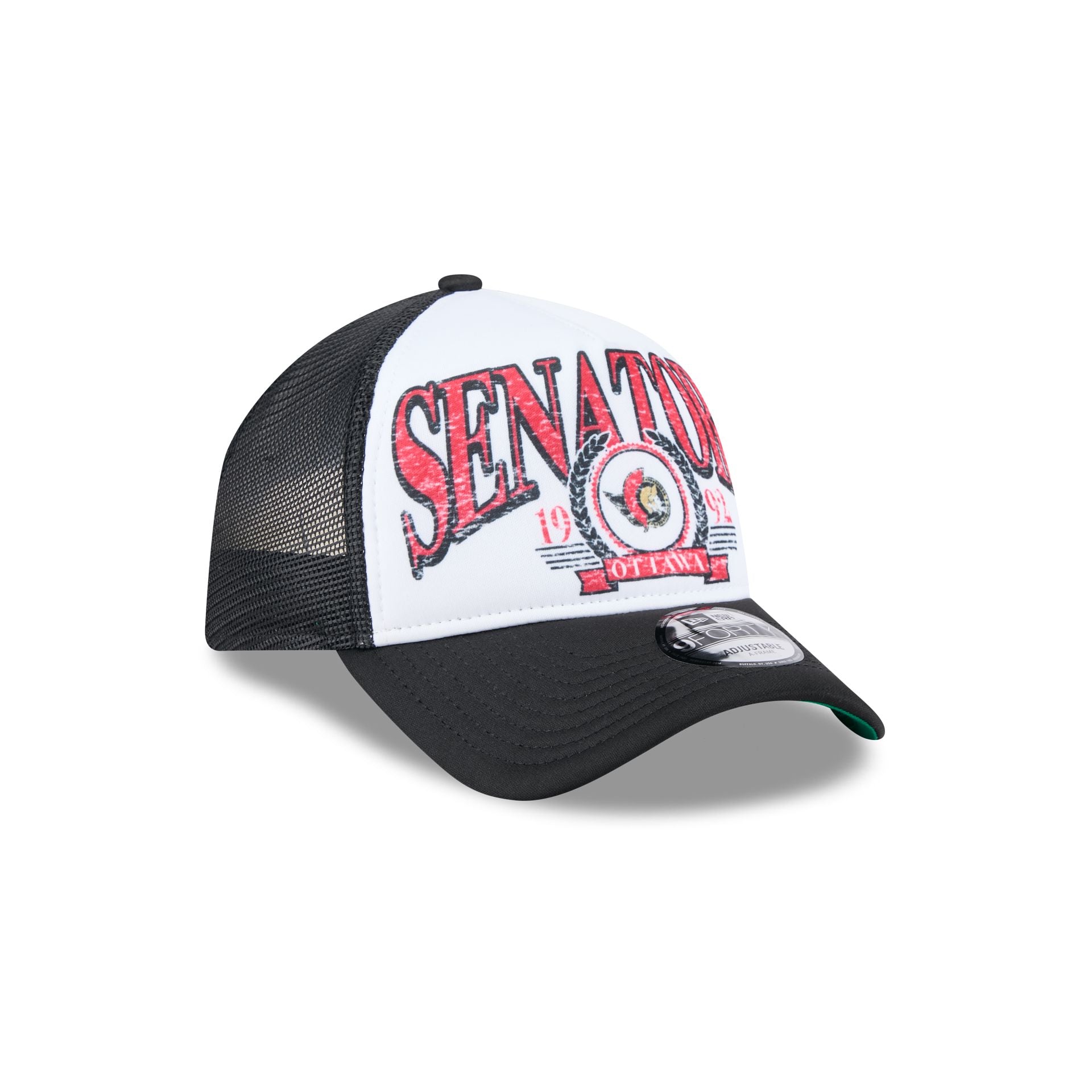 Ottawa Senators Distressed 9FORTY A-Frame Trucker Hat - Image 3