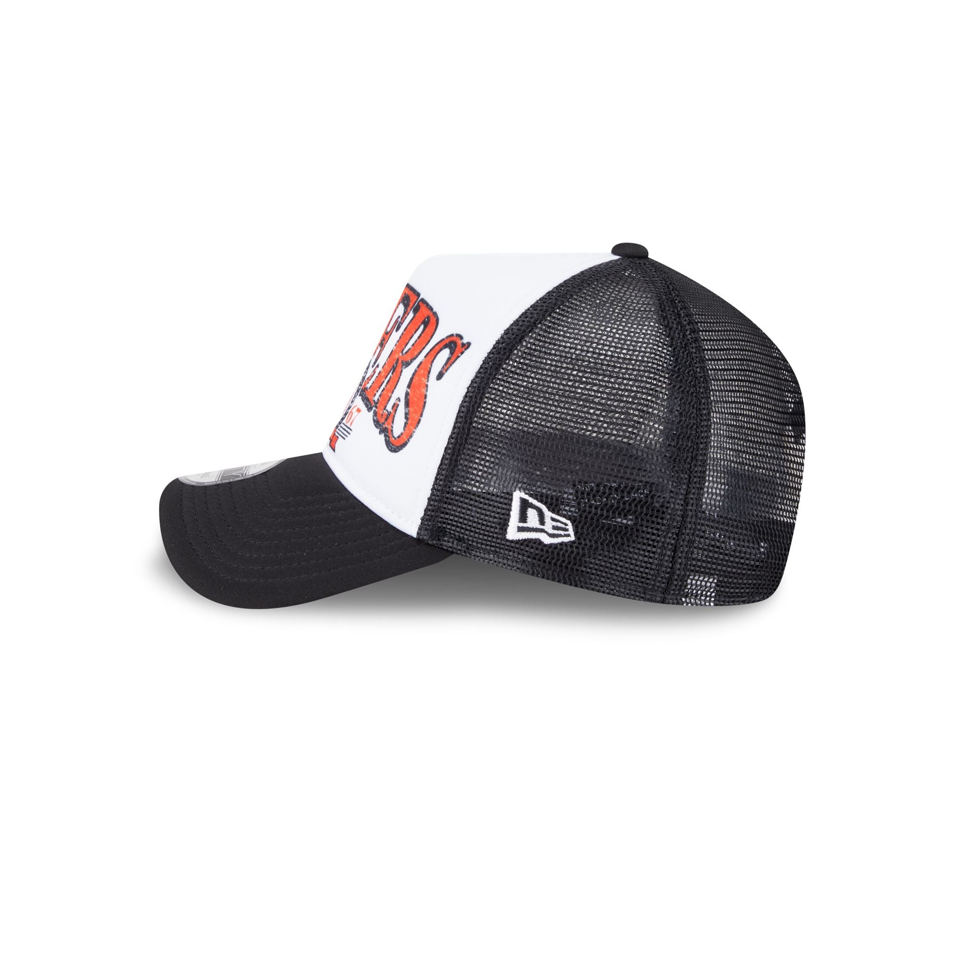 Philadelphia Flyers Distressed 9FORTY A-Frame Trucker Hat - Image 4