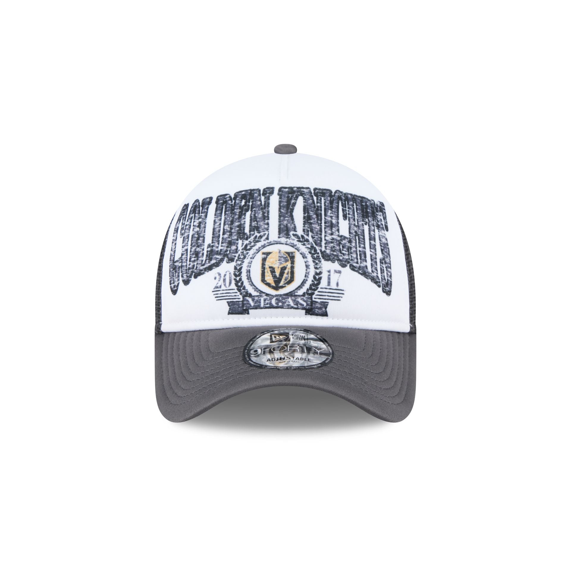Vegas Golden Knights Distressed 9FORTY A-Frame Trucker Hat - Image 2