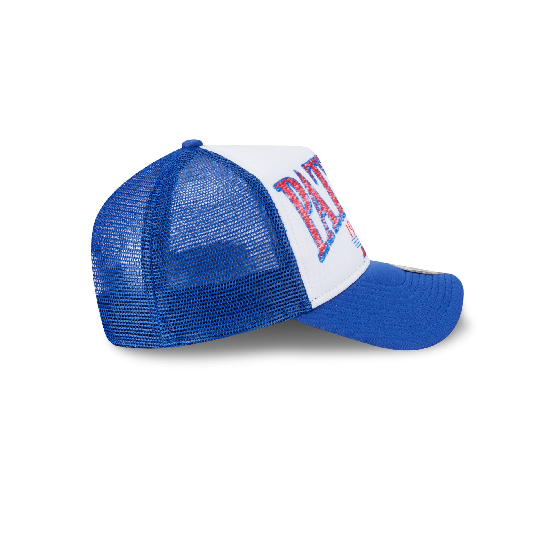 New England Patriots Distressed 9FORTY A-Frame Trucker Hat - Image 5