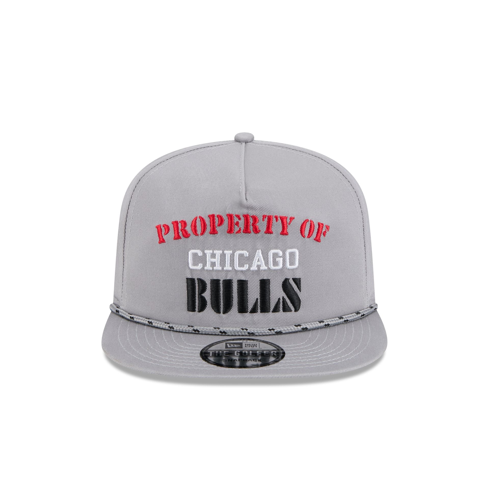 Chicago Bulls Vintage Gray Rope Golfer Hat - Image 2