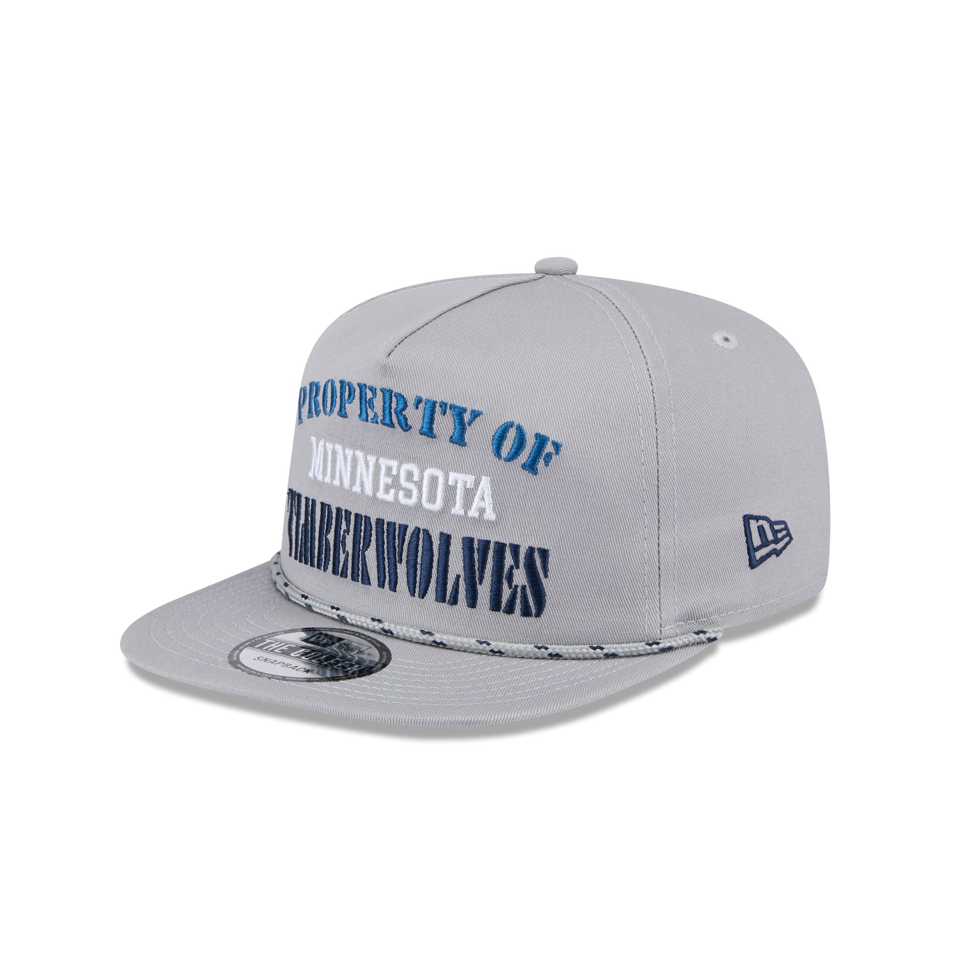 Minnesota Timberwolves Vintage Gray Rope Golfer Hat - Image 3