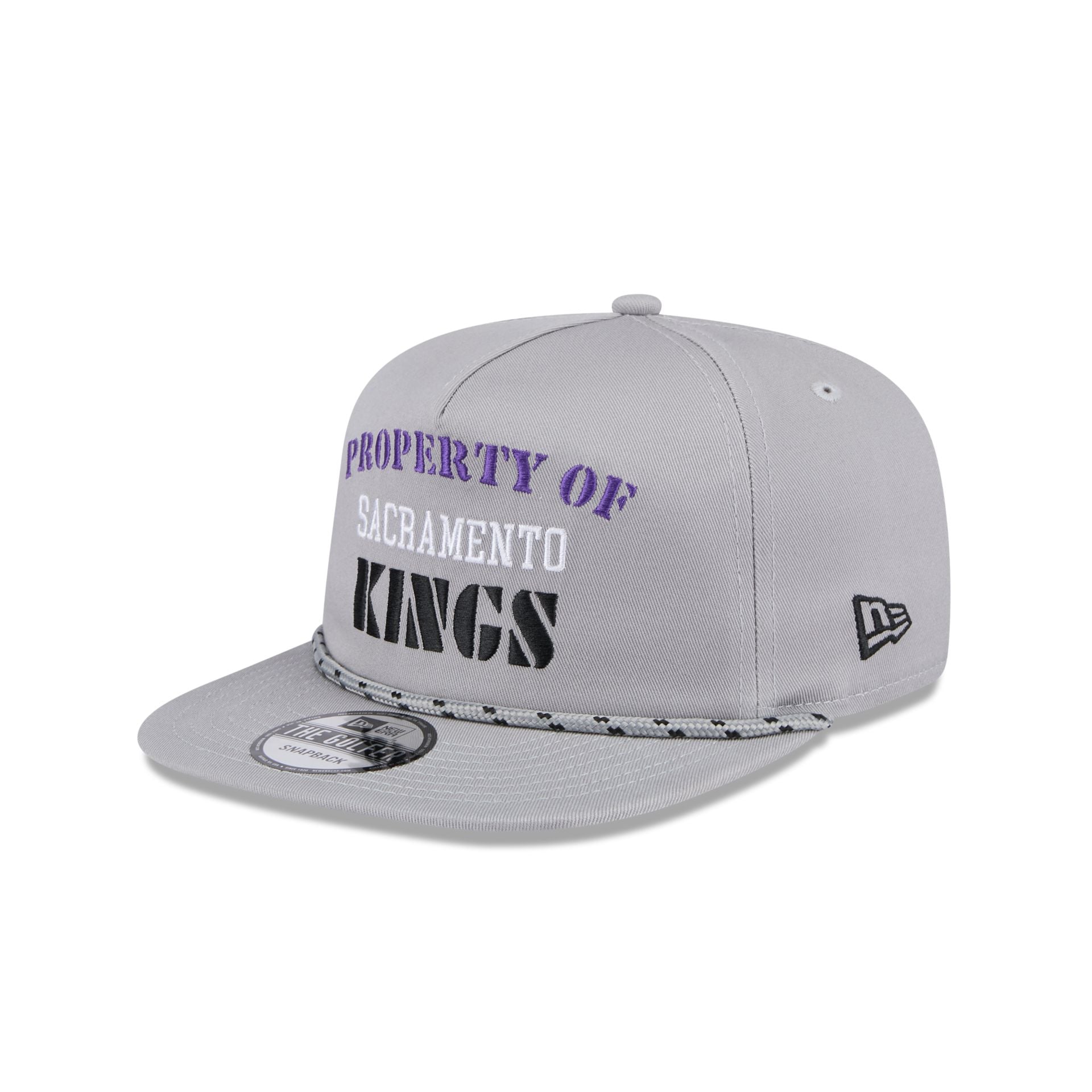 Sacramento Kings Vintage Gray Rope Golfer Hat - Image 3