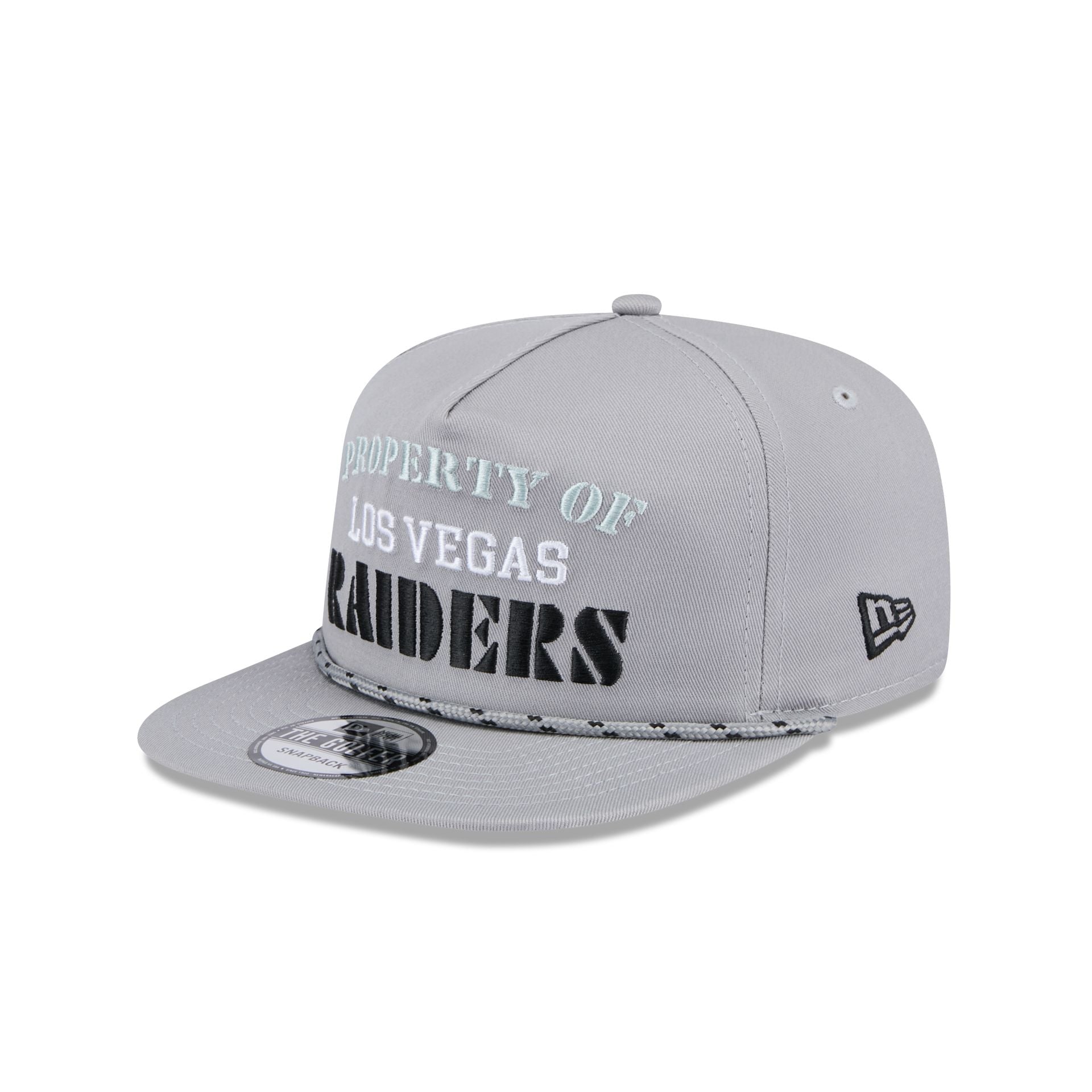 Las Vegas Raiders Vintage Gray Rope Golfer Hat - Image 3