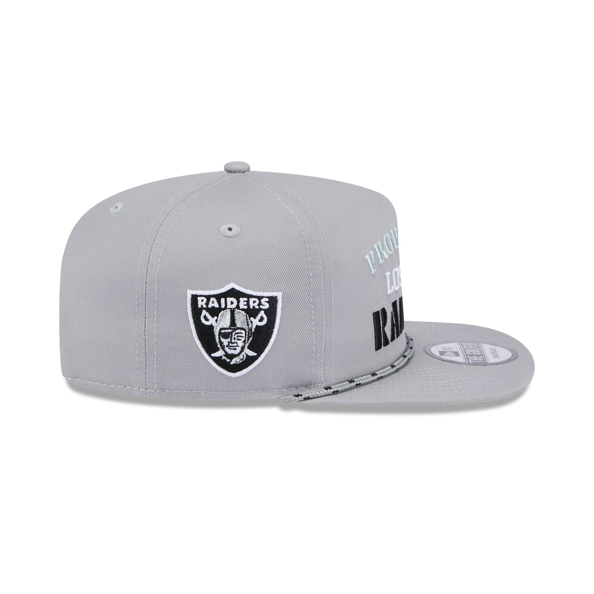 Las Vegas Raiders Vintage Gray Rope Golfer Hat - Image 4