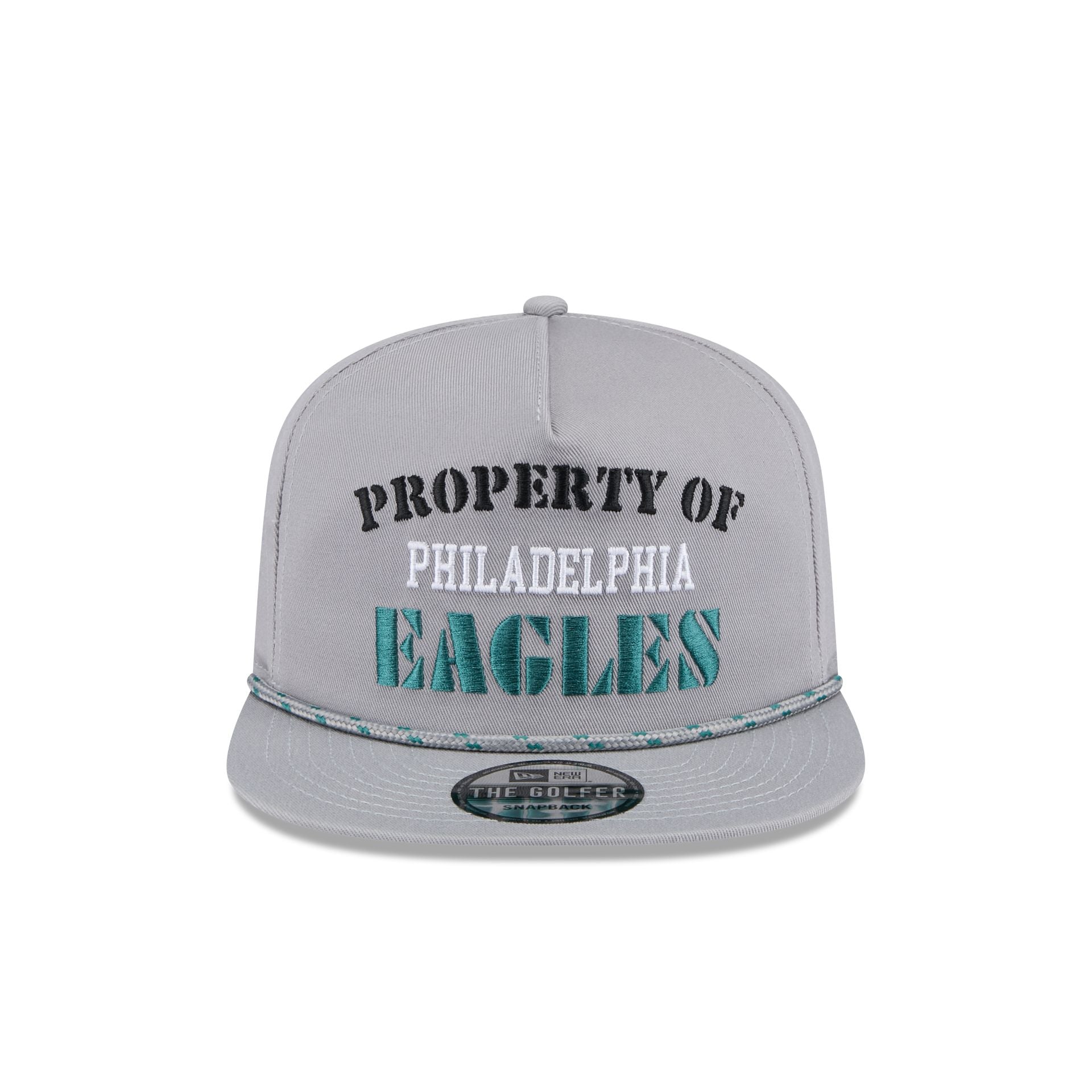 Philadelphia Eagles Vintage Gray Rope Golfer Hat - Image 2
