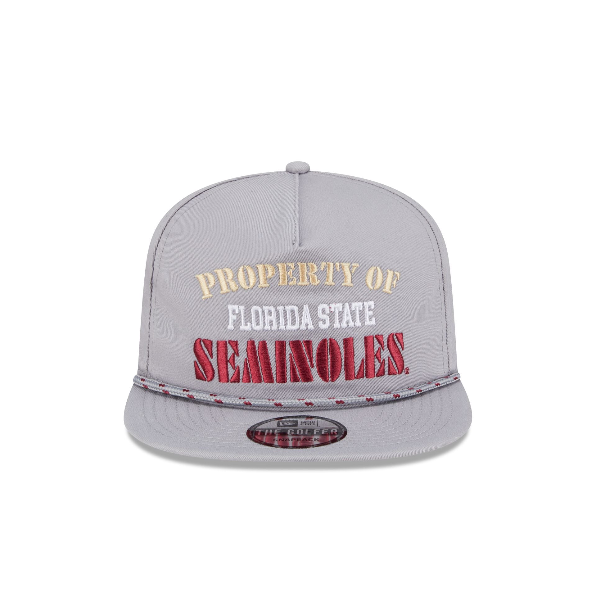 Florida State Seminoles Vintage Gray Rope Golfer Hat - Image 2