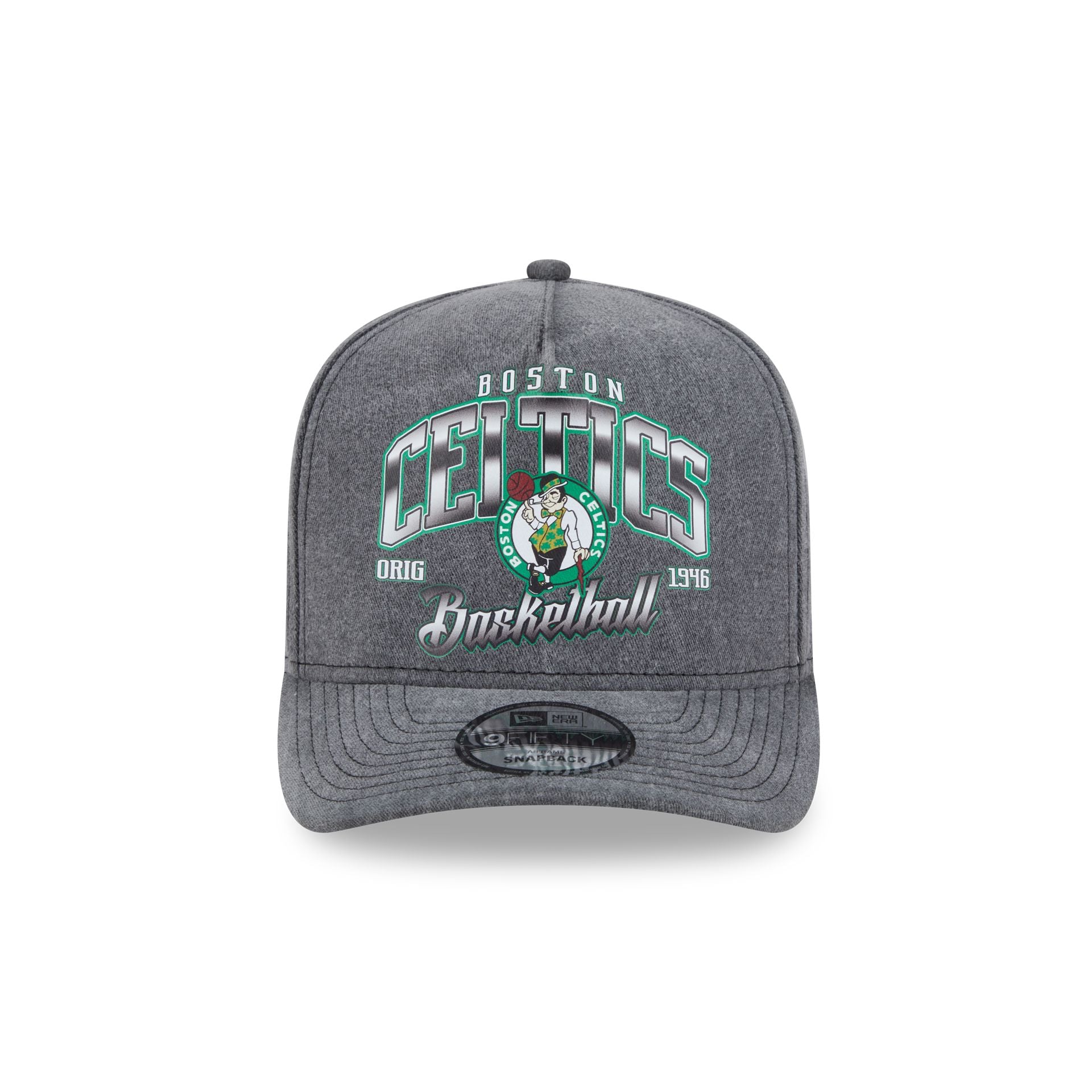Boston Celtics Washed 9FIFTY A-Frame Snapback Hat - Image 2