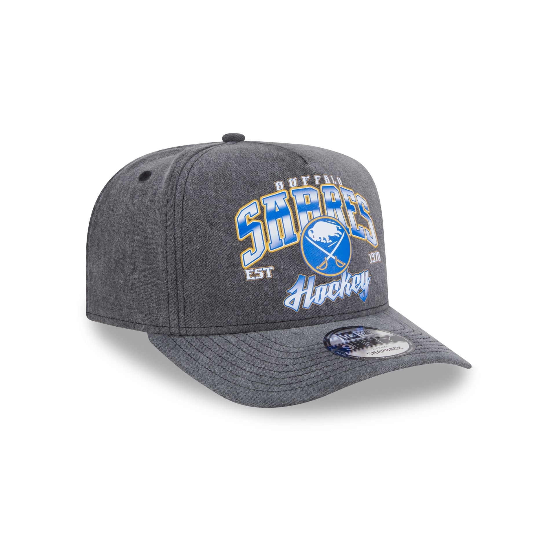 Buffalo Sabres Washed 9FIFTY A-Frame Snapback Hat - Image 3