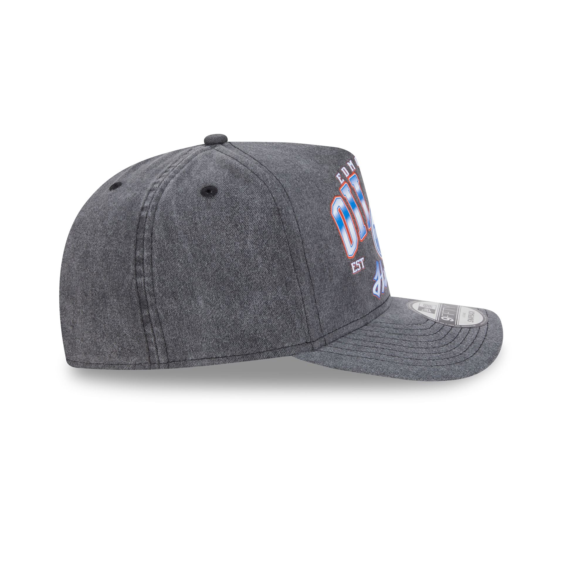 Edmonton Oilers Washed 9FIFTY A-Frame Snapback Hat - Image 5