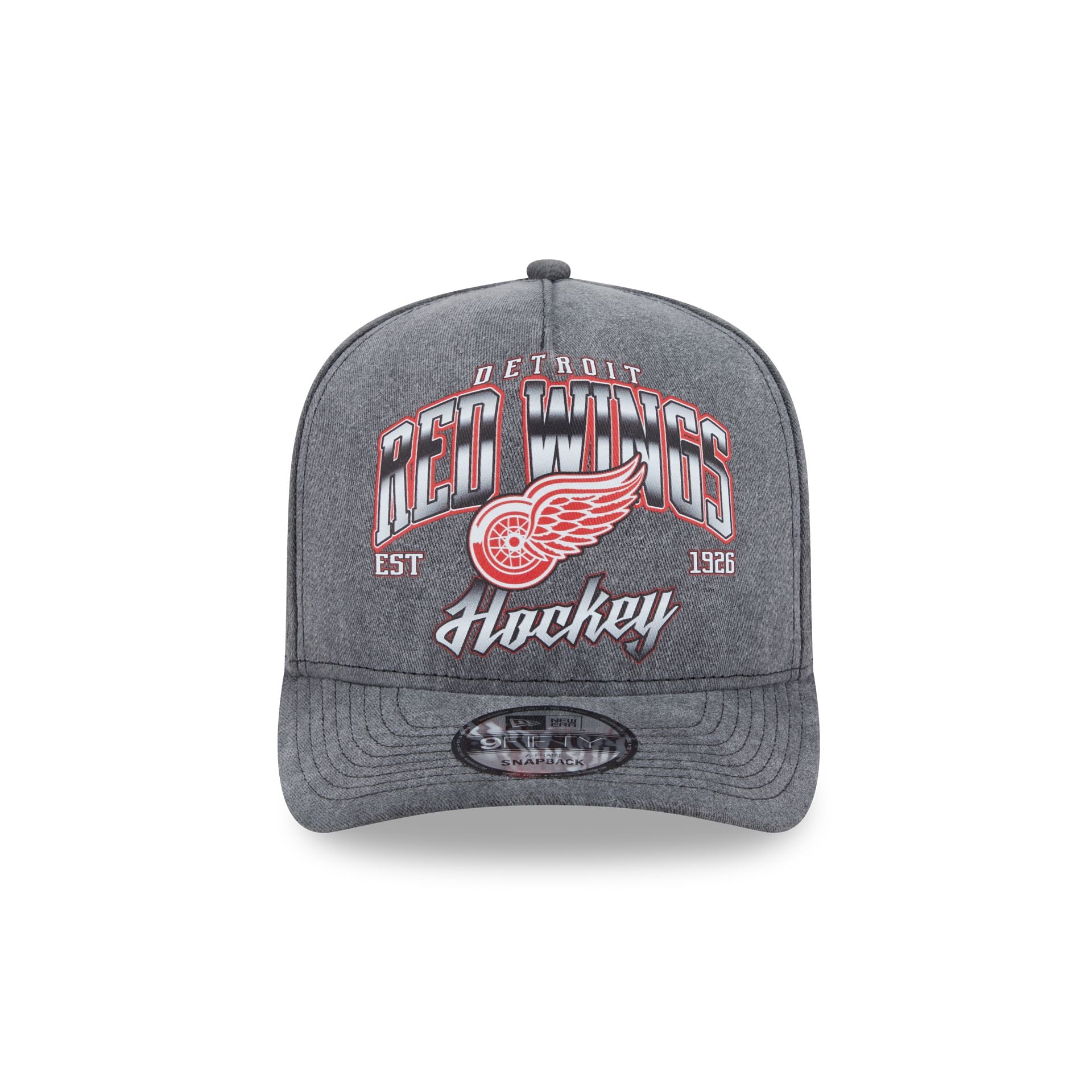 Detroit Red Wings Washed 9FIFTY A-Frame Snapback Hat - Image 2