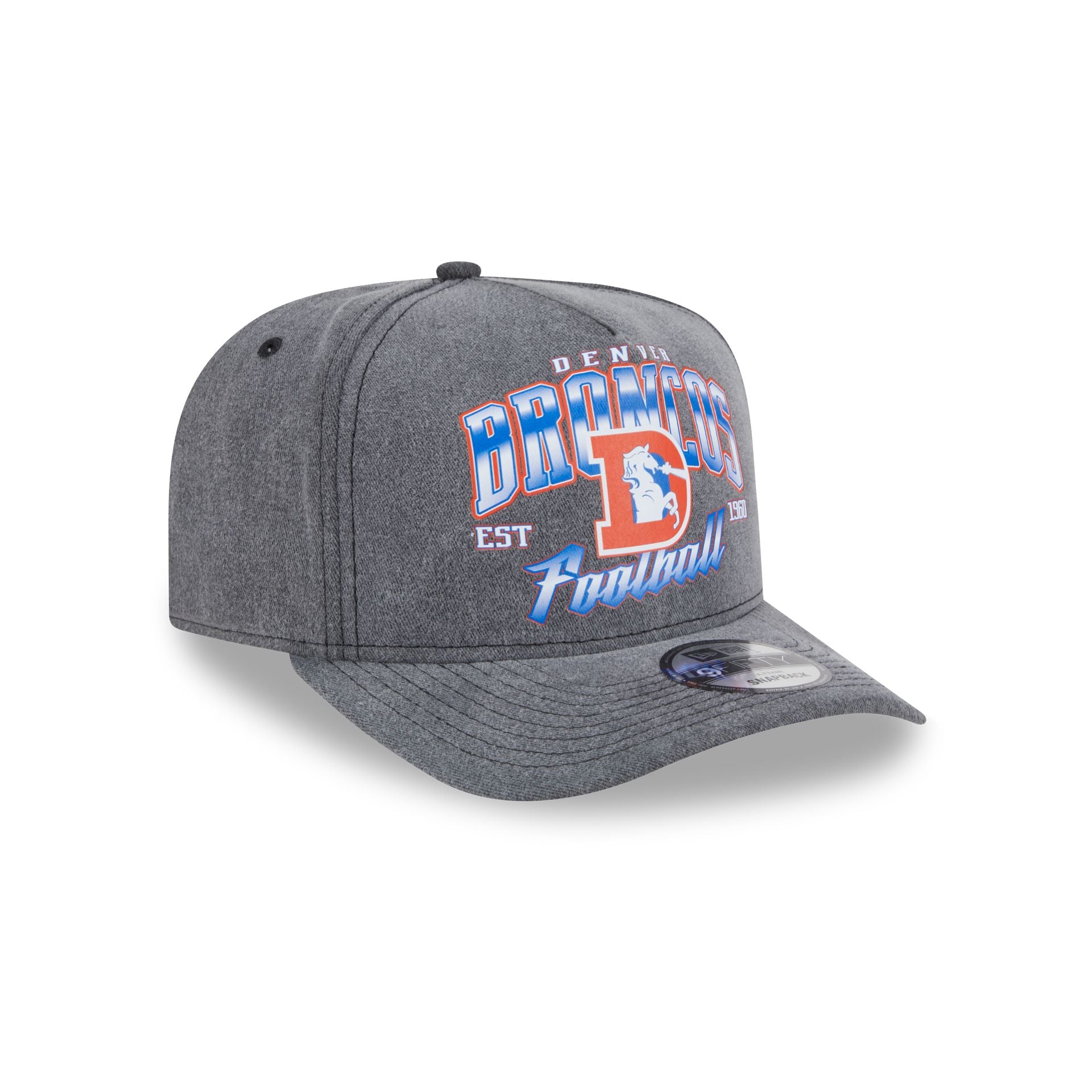 Denver Broncos Washed 9FIFTY A-Frame Snapback Hat - Image 3