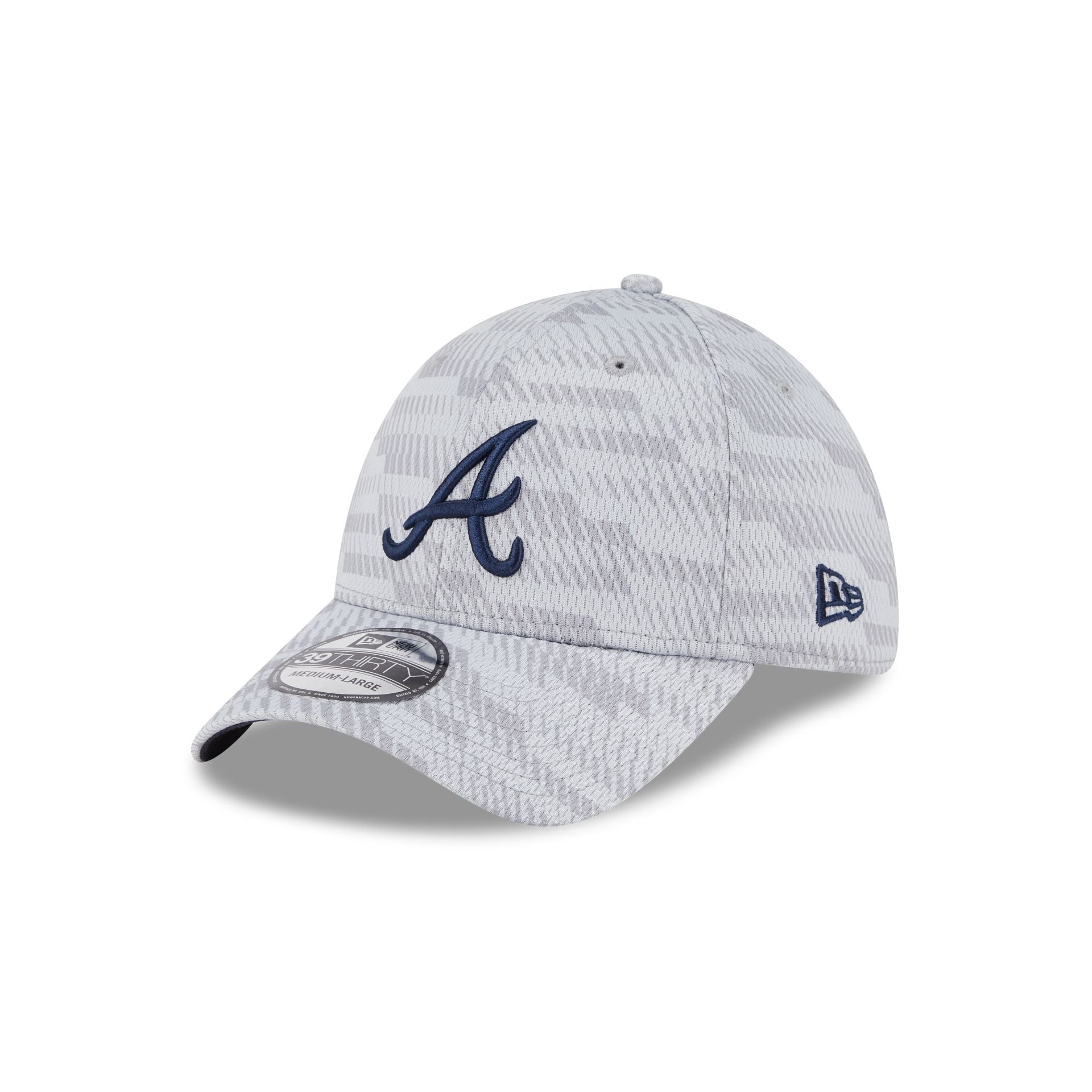 Atlanta Braves 2025 Clubhouse Gray 39THIRTY Stretch Fit - Image 3