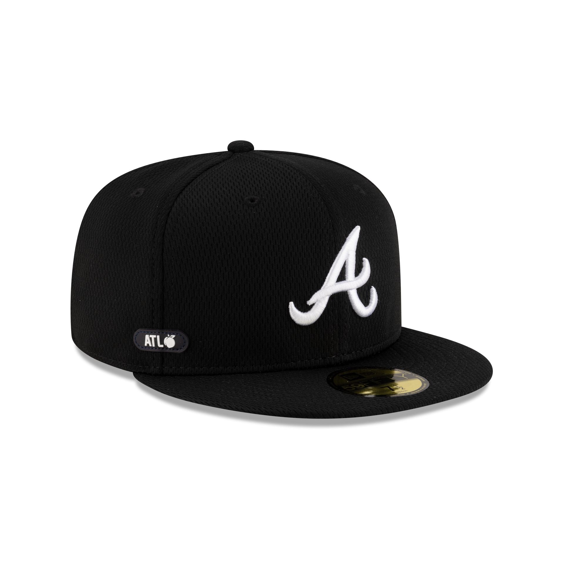Atlanta Braves 2025 Clubhouse Black 59FIFTY Fitted Hat - Image 3