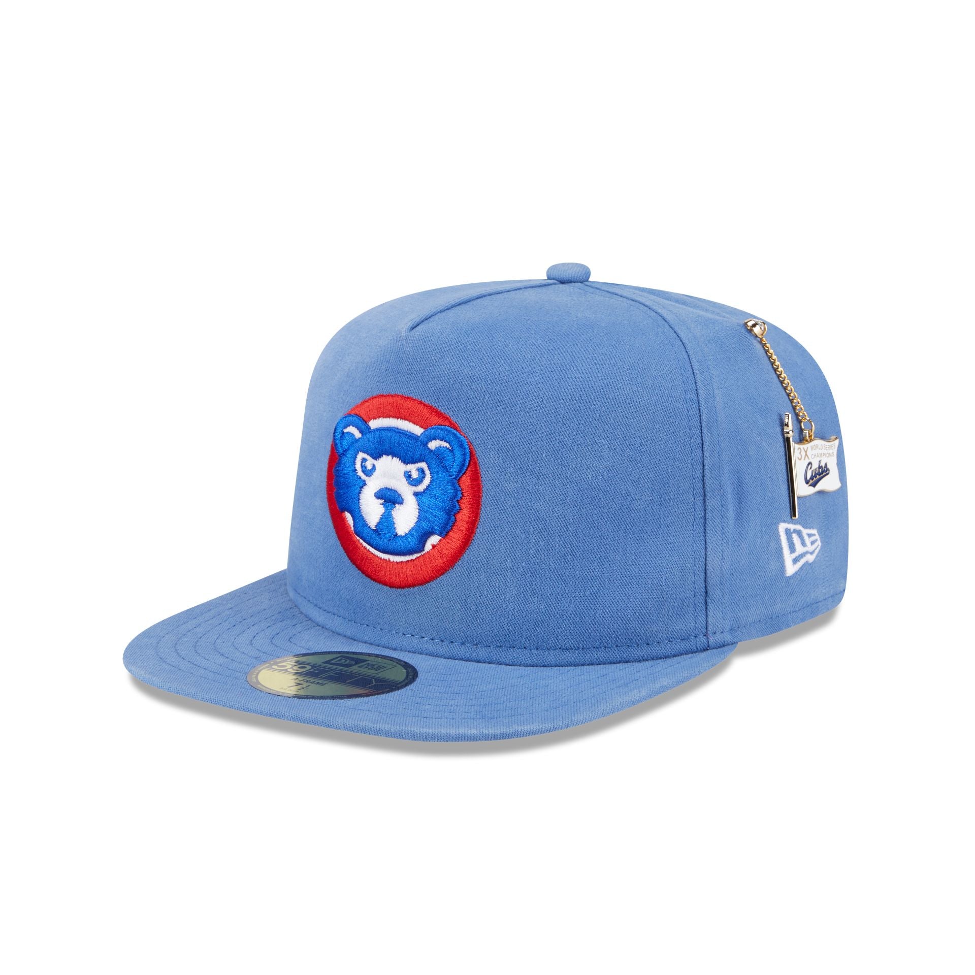 Chicago Cubs Championship Side Flag 59FIFTY A-Frame Fitted Hat