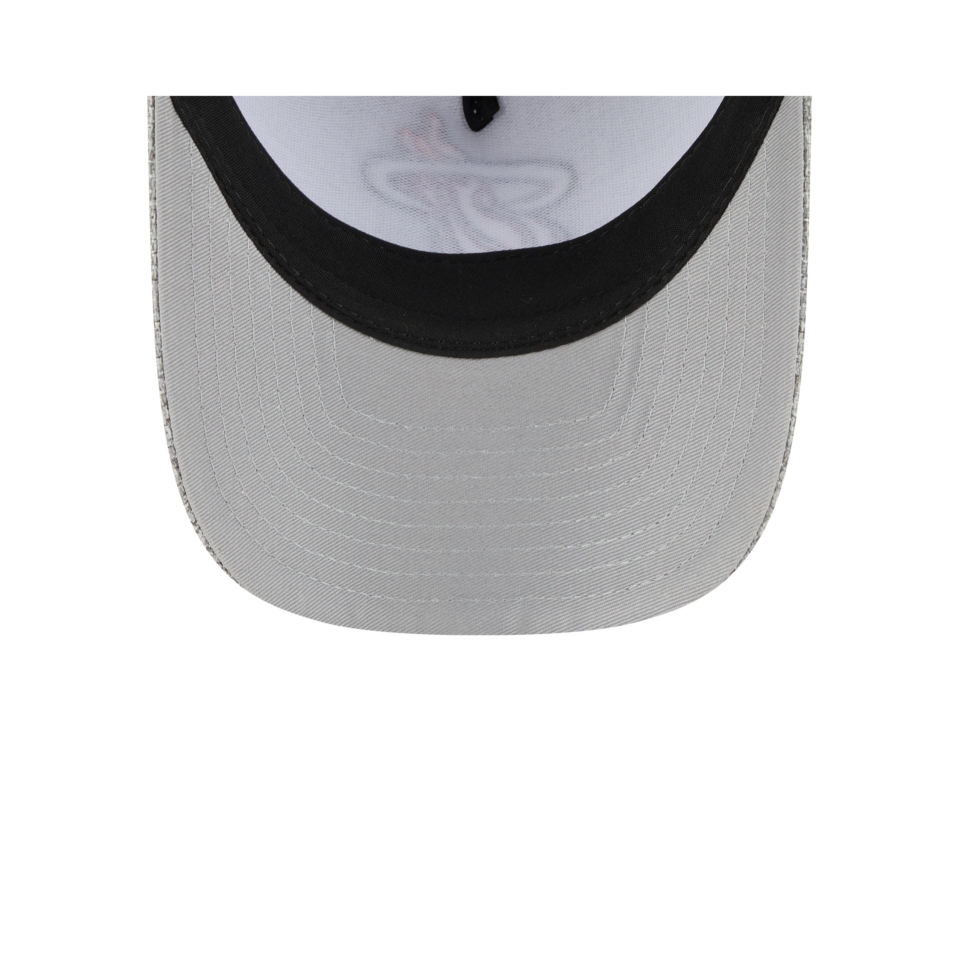 Miami Heat Cotton Weave Gray 9FORTY M-Crown A-Frame Snapback Hat - Image 7