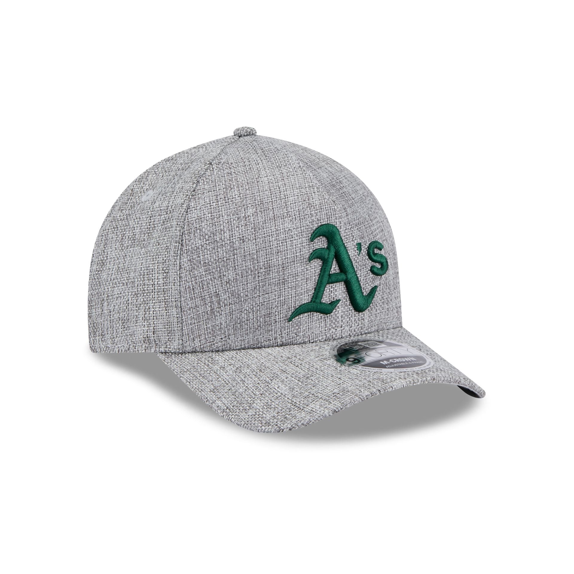 Athletics Cotton Weave Gray 9FORTY M-Crown A-Frame Snapback Hat - Image 3