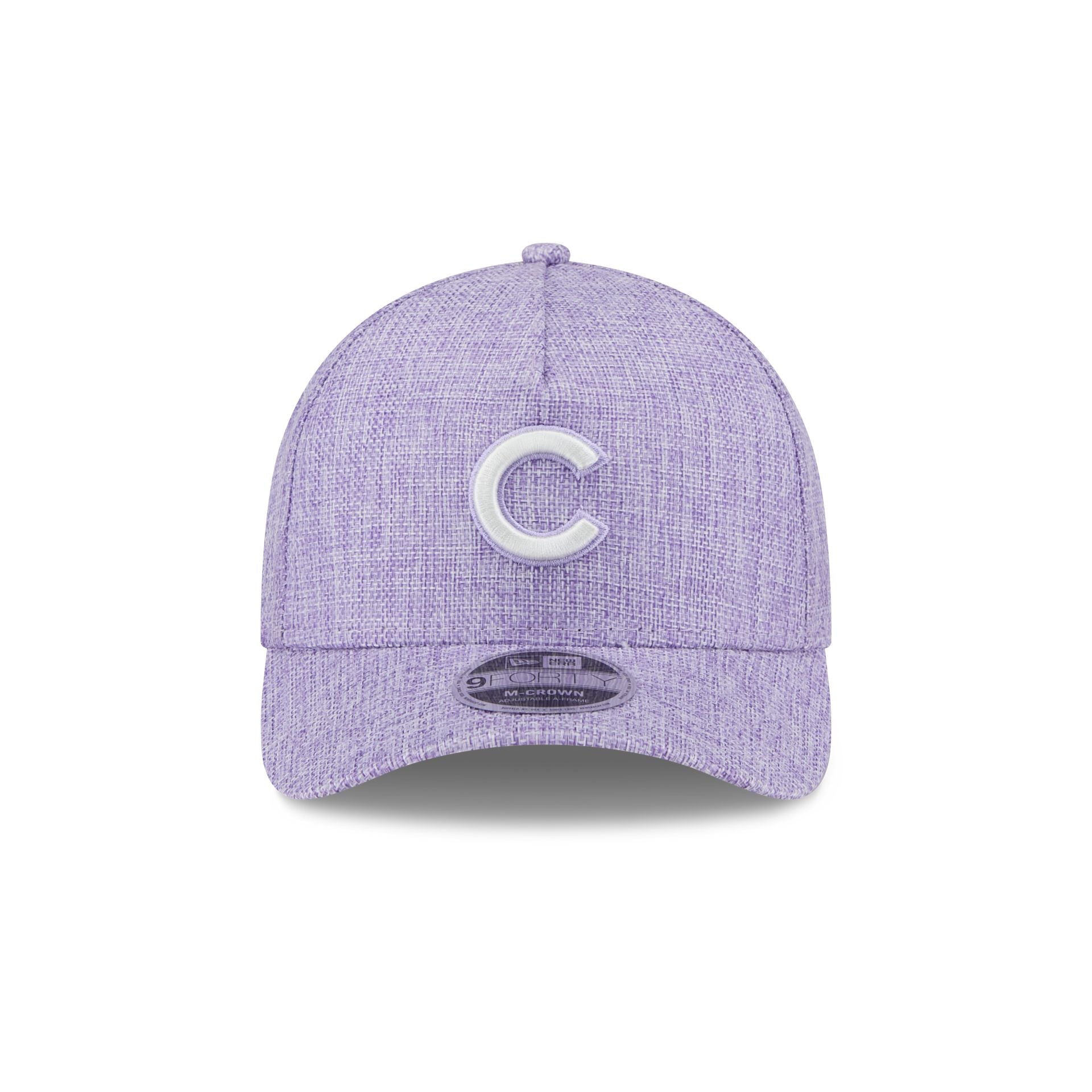 Chicago Cubs Cotton Weave Purple 9FORTY M-Crown A-Frame Snapback Hat - Image 2
