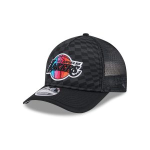 Los Angeles Lakers Gradient Raceway 9FORTY M-Crown A-Frame Trucker Hat