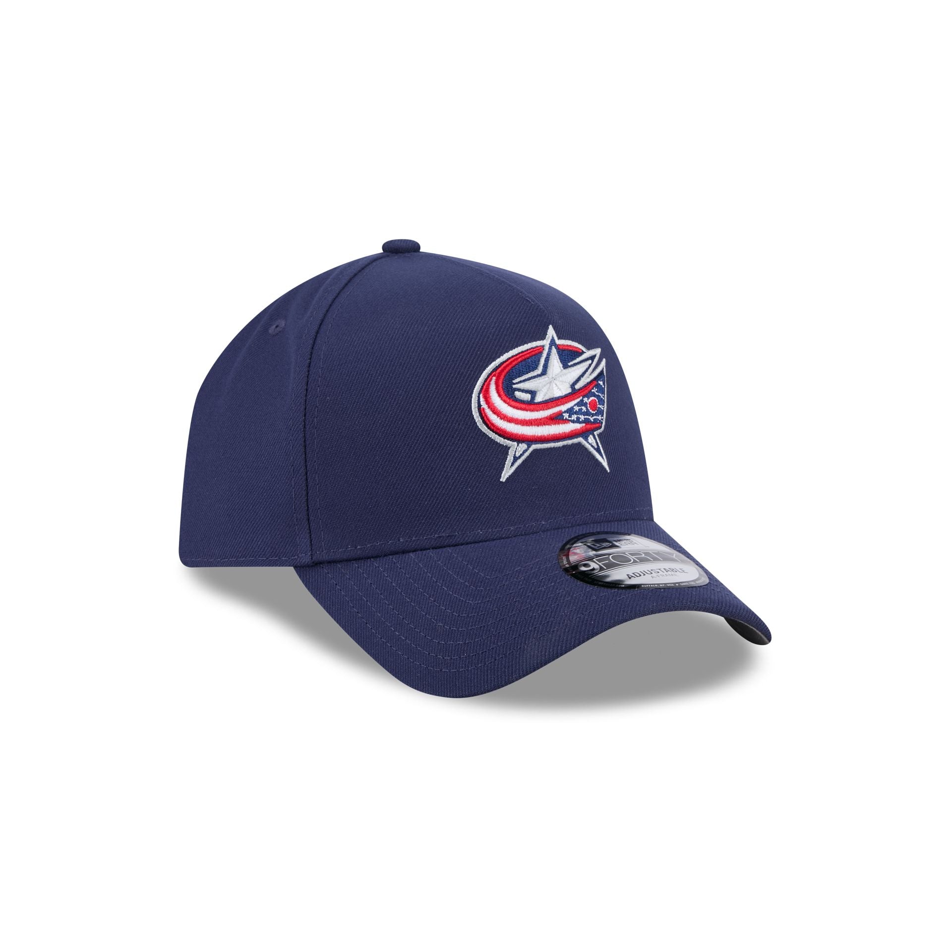 Columbus Blue Jackets Team 9FORTY A-Frame Snapback Hat - Image 3
