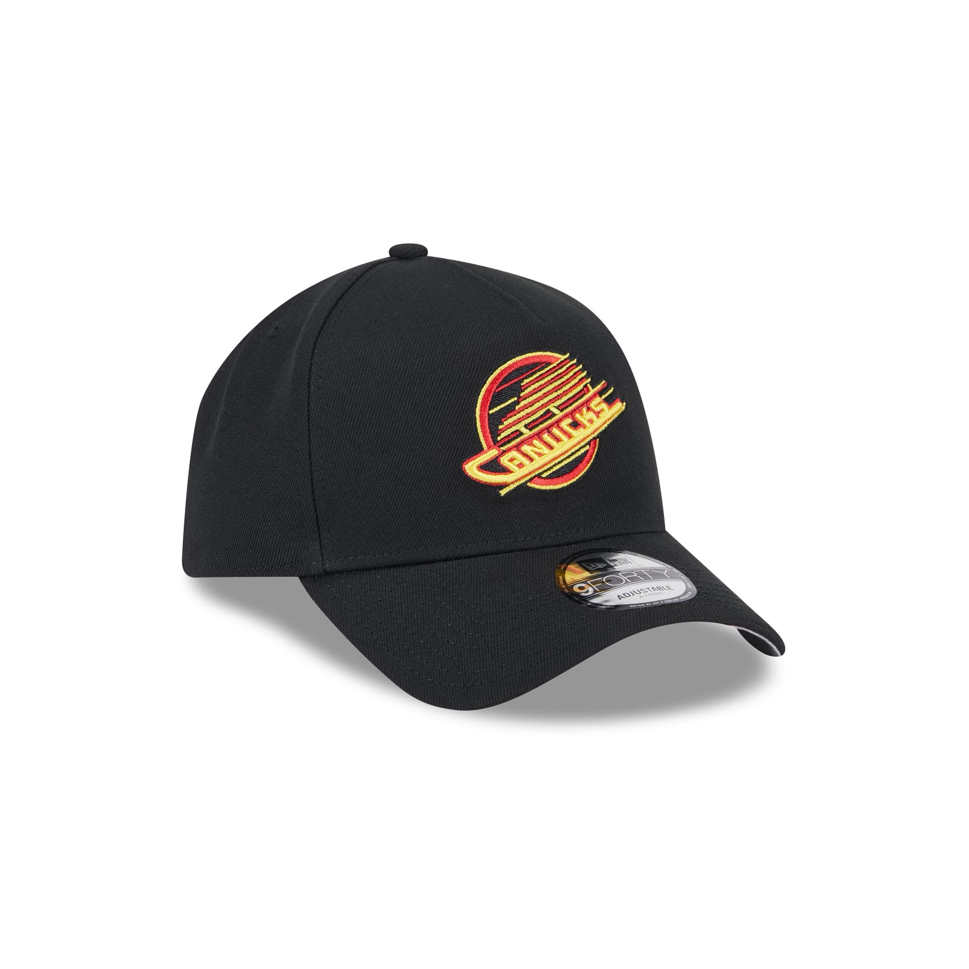 Vancouver Canucks Black Team 9FORTY A-Frame Snapback Hat - Image 3
