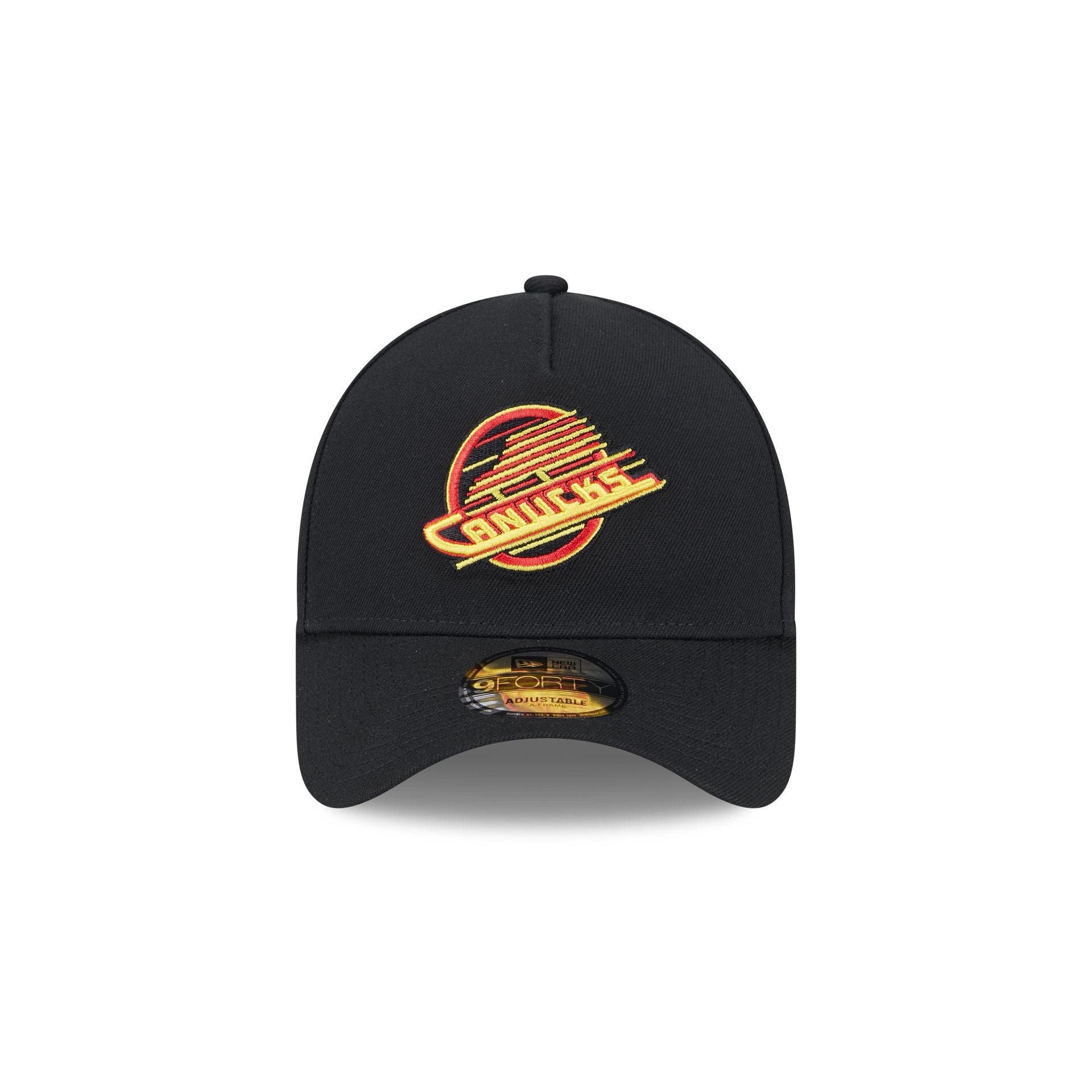 Vancouver Canucks Black Team 9FORTY A-Frame Snapback Hat - Image 2