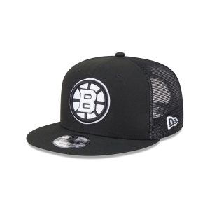 Boston Bruins Black 9FIFTY Trucker Hat