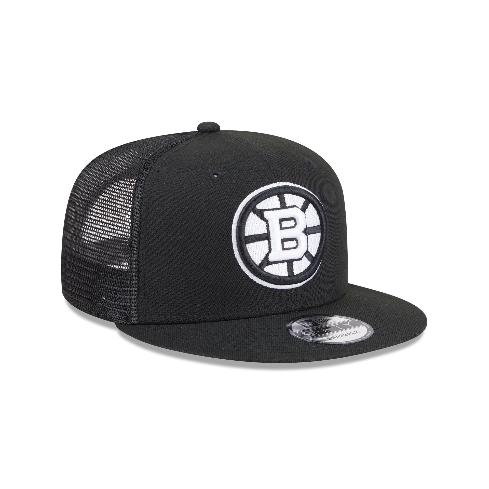 Boston Bruins Black 9FIFTY Trucker Hat - Image 3