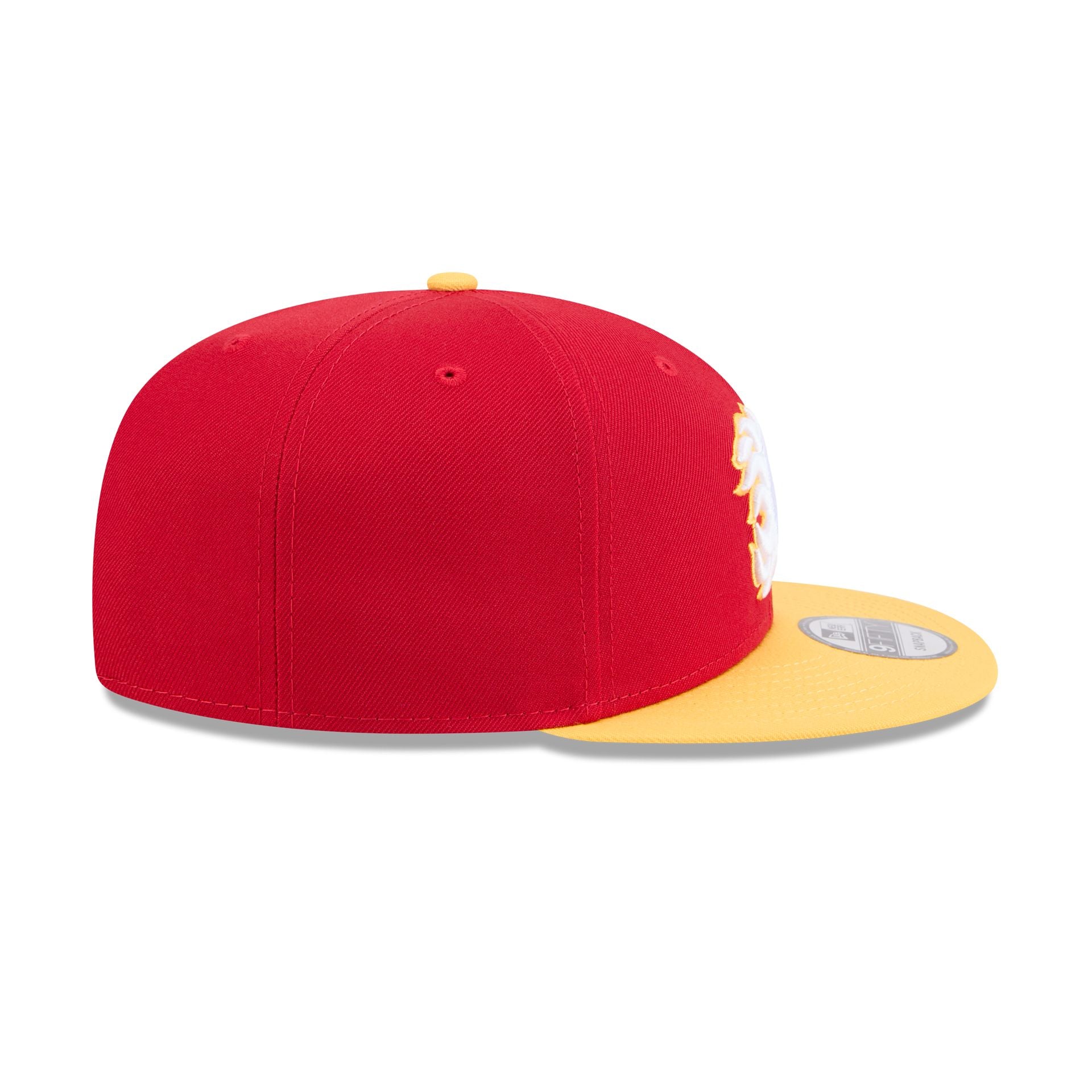 Calgary Flames Yellow Visor 9FIFTY Snapback Hat - Image 5