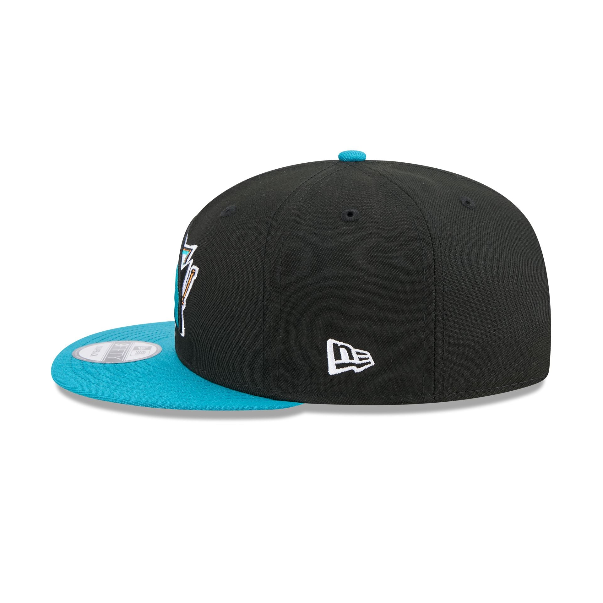San Jose Sharks Blue Visor 9FIFTY Snapback Hat - Image 4
