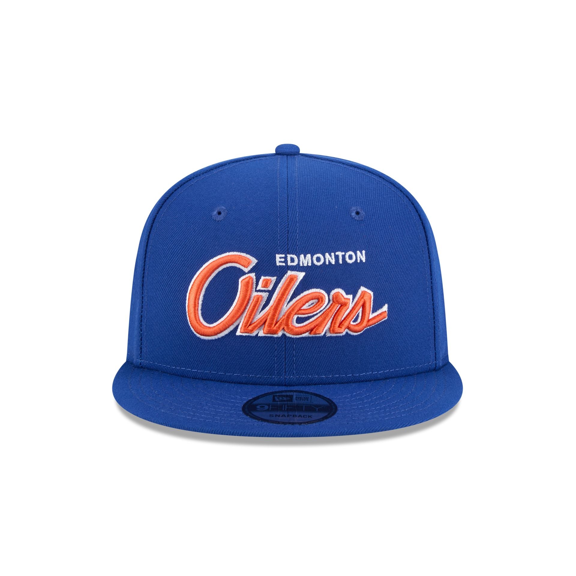 Edmonton Oilers Script 9FIFTY Snapback Hat - Image 2