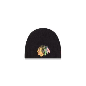 Chicago Blackhawks Mini Fan Kids Skull Knit Hat