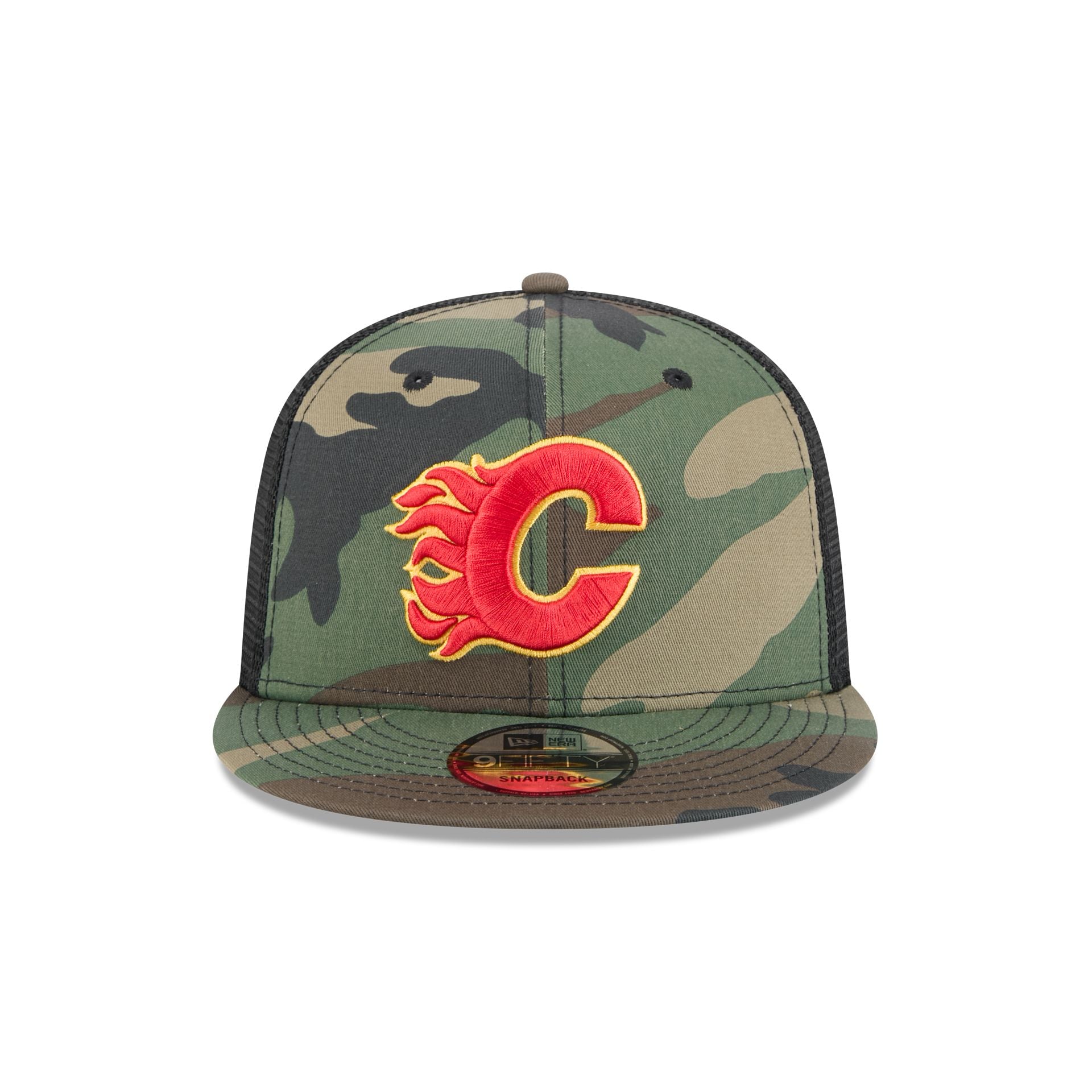 Calgary Flames Camo 9FIFTY Trucker Hat - Image 2