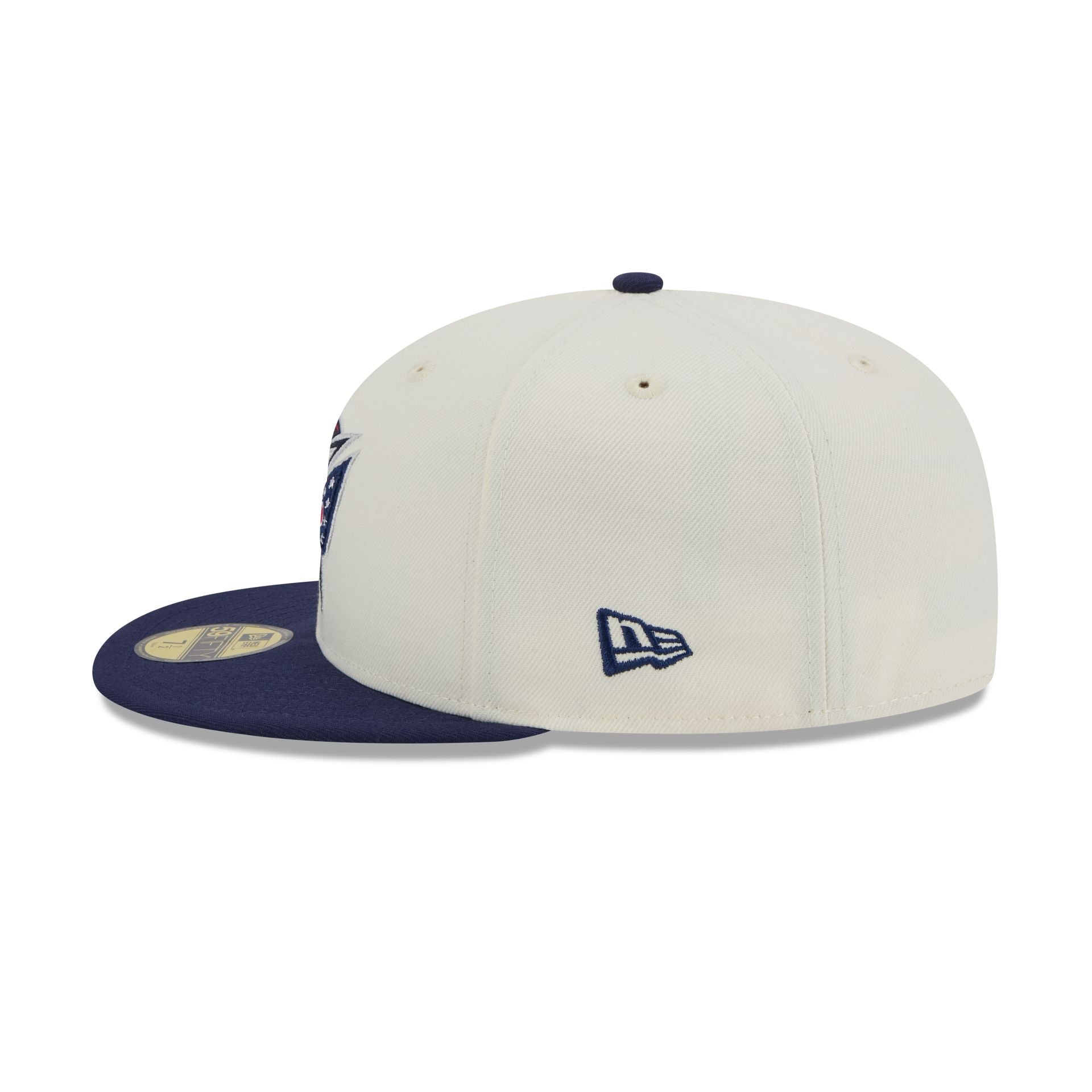 Columbus Blue Jackets Chrome White 59FIFTY Fitted Hat - Image 4