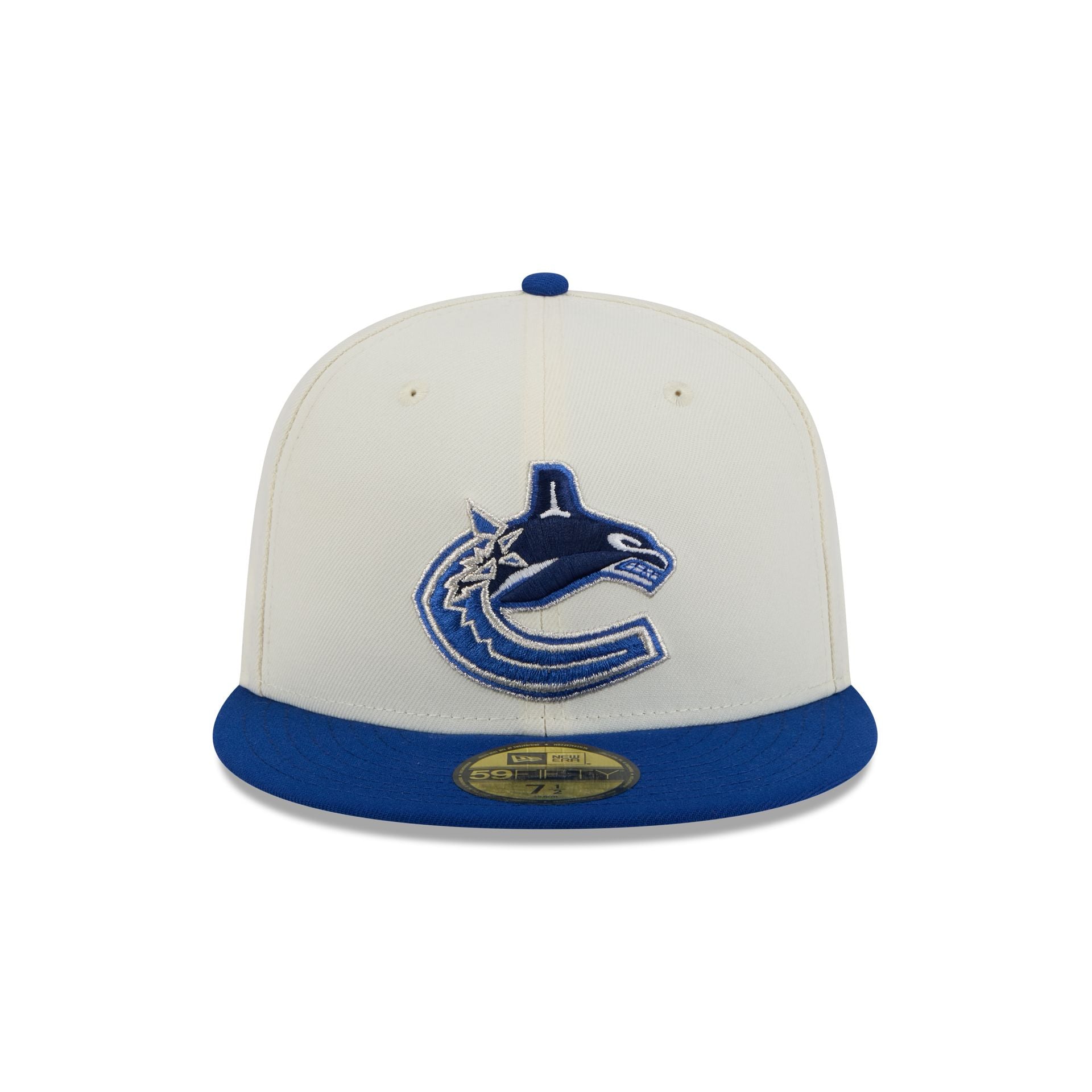 Vancouver Canucks Chrome White 59FIFTY Fitted Hat - Image 2