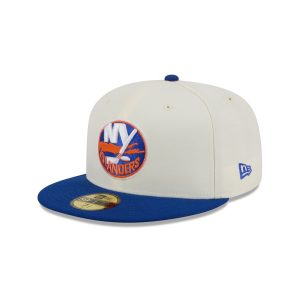 New York Islanders Chrome White 59FIFTY Fitted Hat