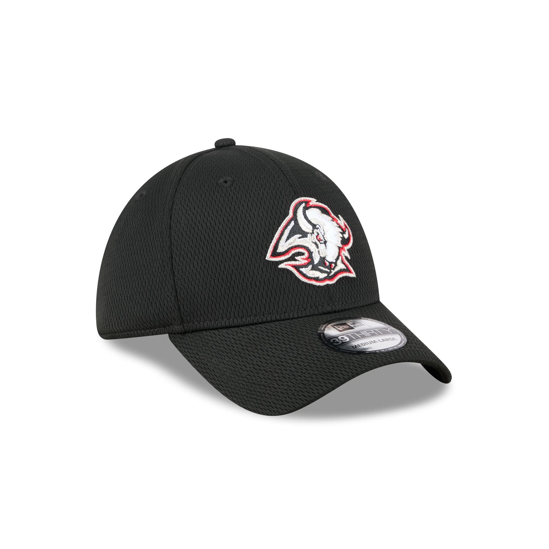 Buffalo Sabres Black 39THIRTY Stretch Fit Hat - Image 3
