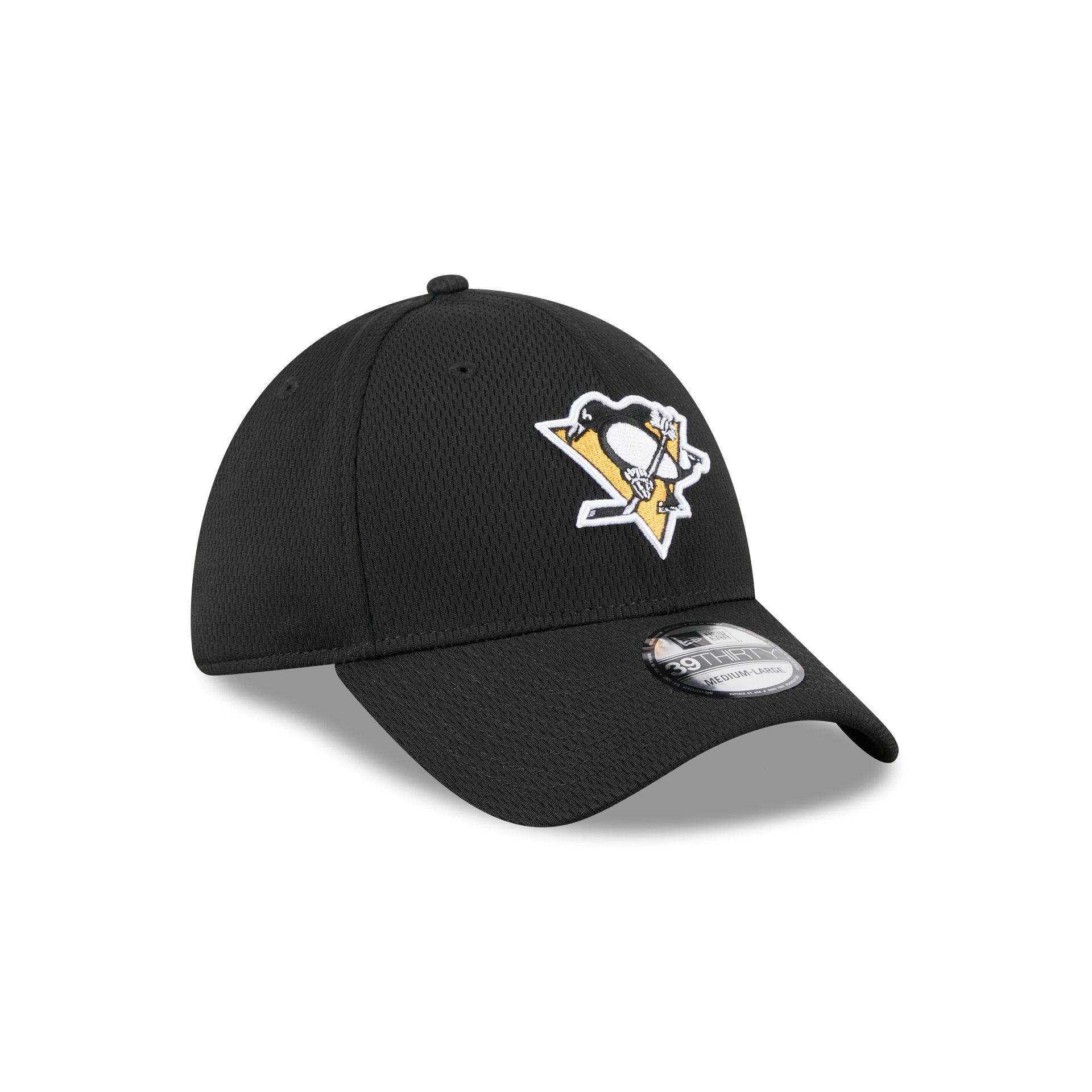 Pittsburgh Penguins Black 39THIRTY Stretch Fit Hat - Image 3