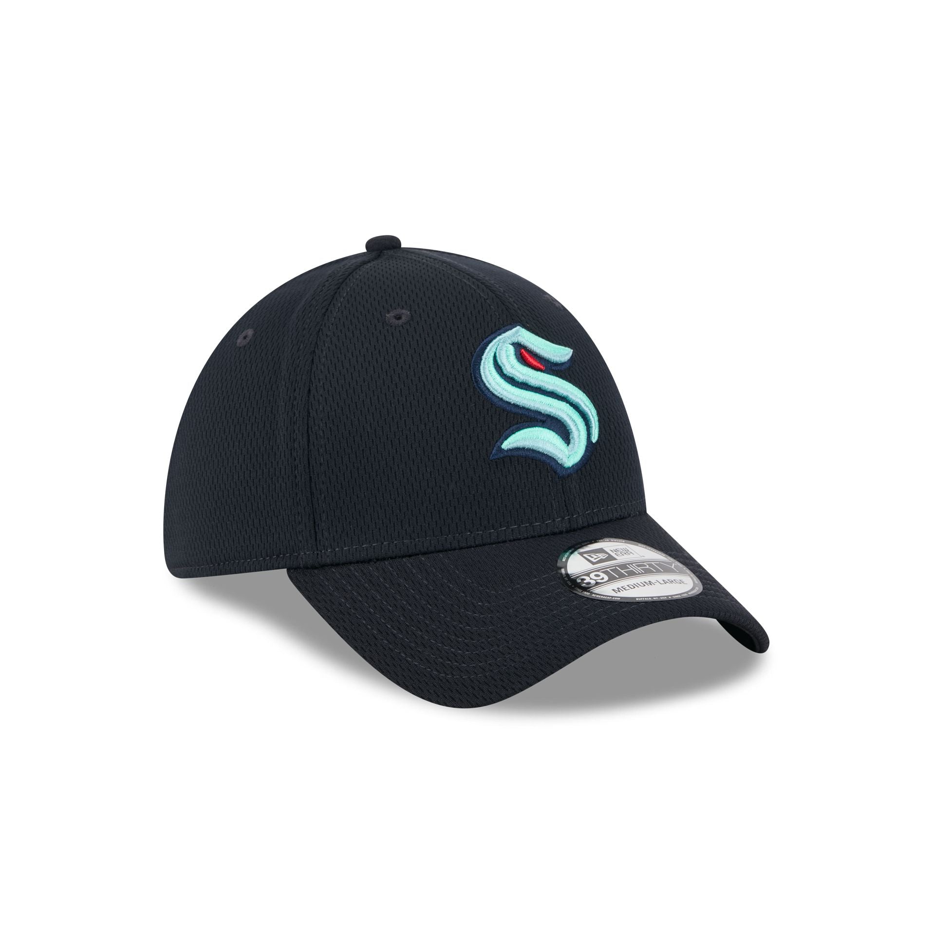 Seattle Kraken Navy 39THIRTY Stretch Fit Hat - Image 3