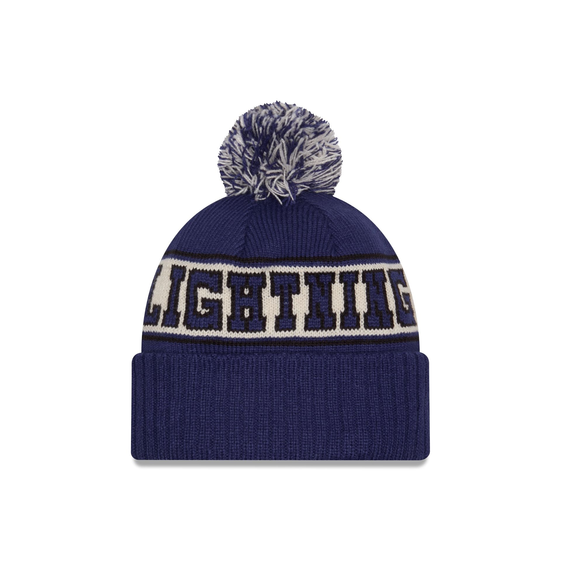 Tampa Bay Lightning Retro Pom Knit Hat - Image 2
