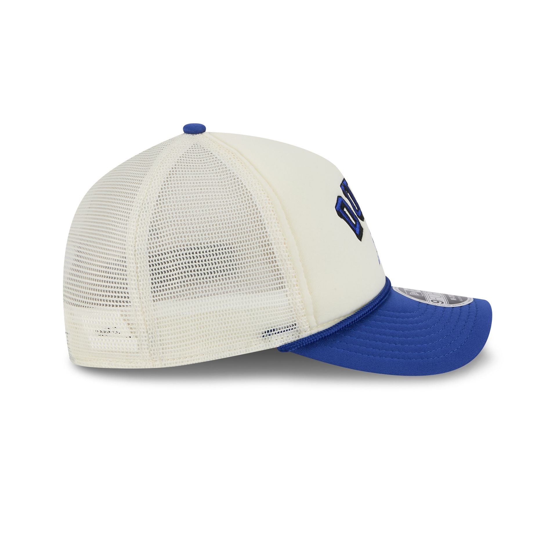 Duke Blue Devils Chrome Arch 9FORTY M-Crown A-Frame Trucker Hat - Image 5