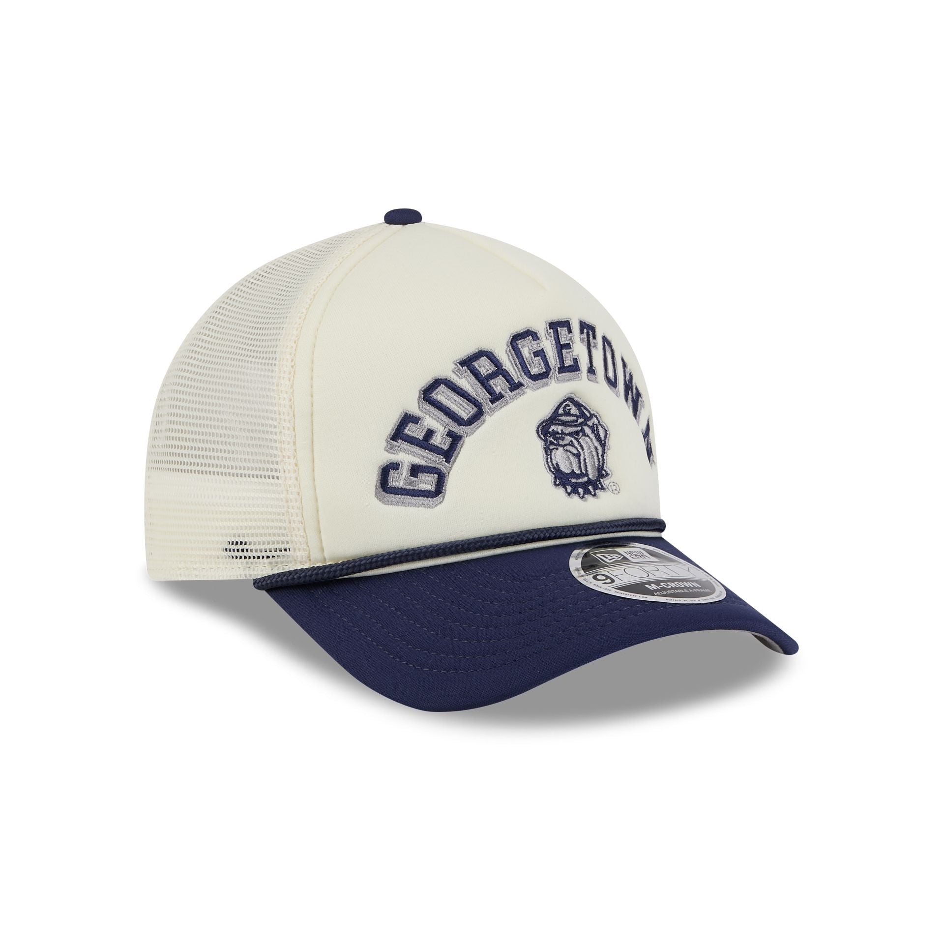 Georgetown Hoyas Chrome Arch 9FORTY M-Crown A-Frame Trucker Hat - Image 3