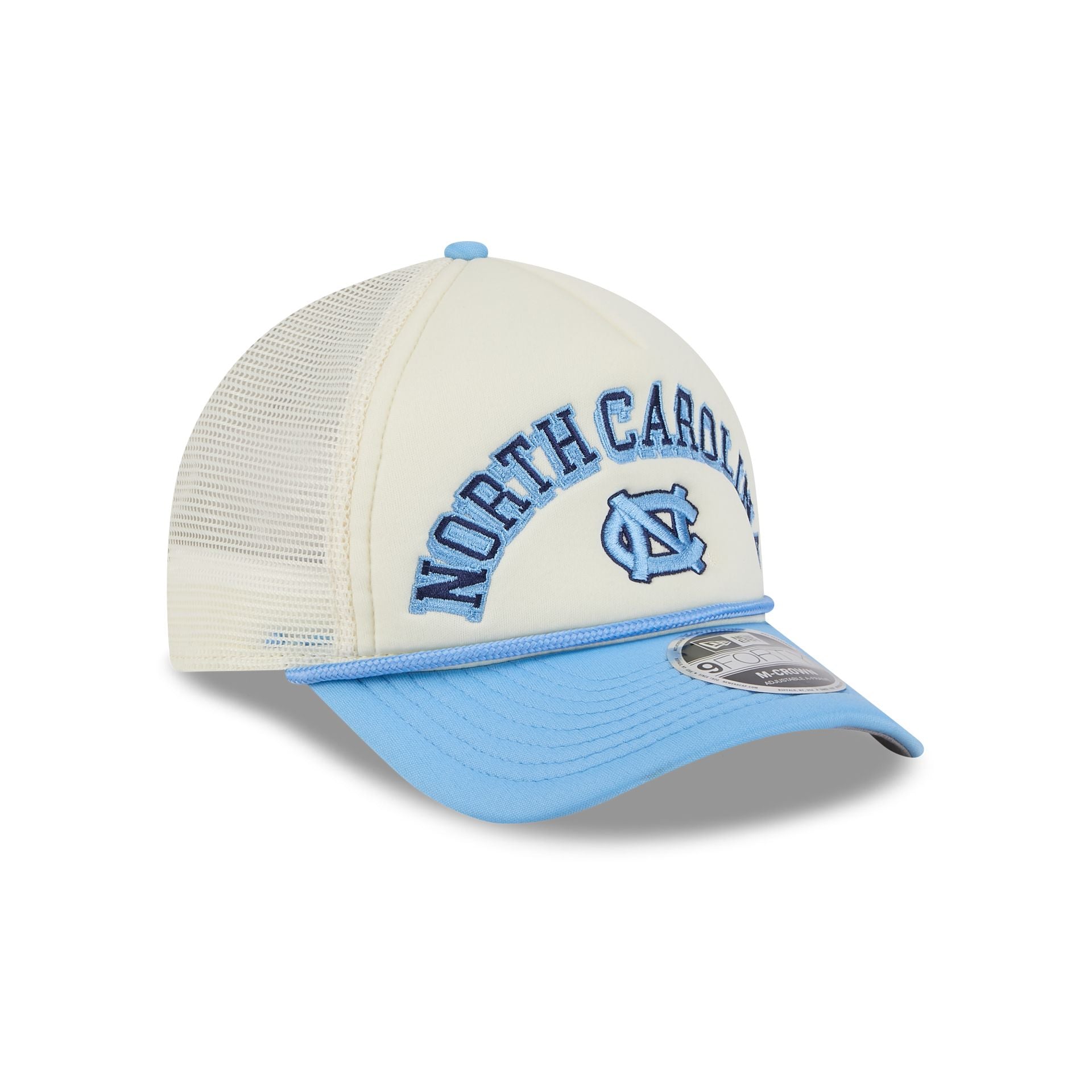 North Carolina Tar Heels Chrome Arch 9FORTY M-Crown A-Frame Trucker Hat - Image 3
