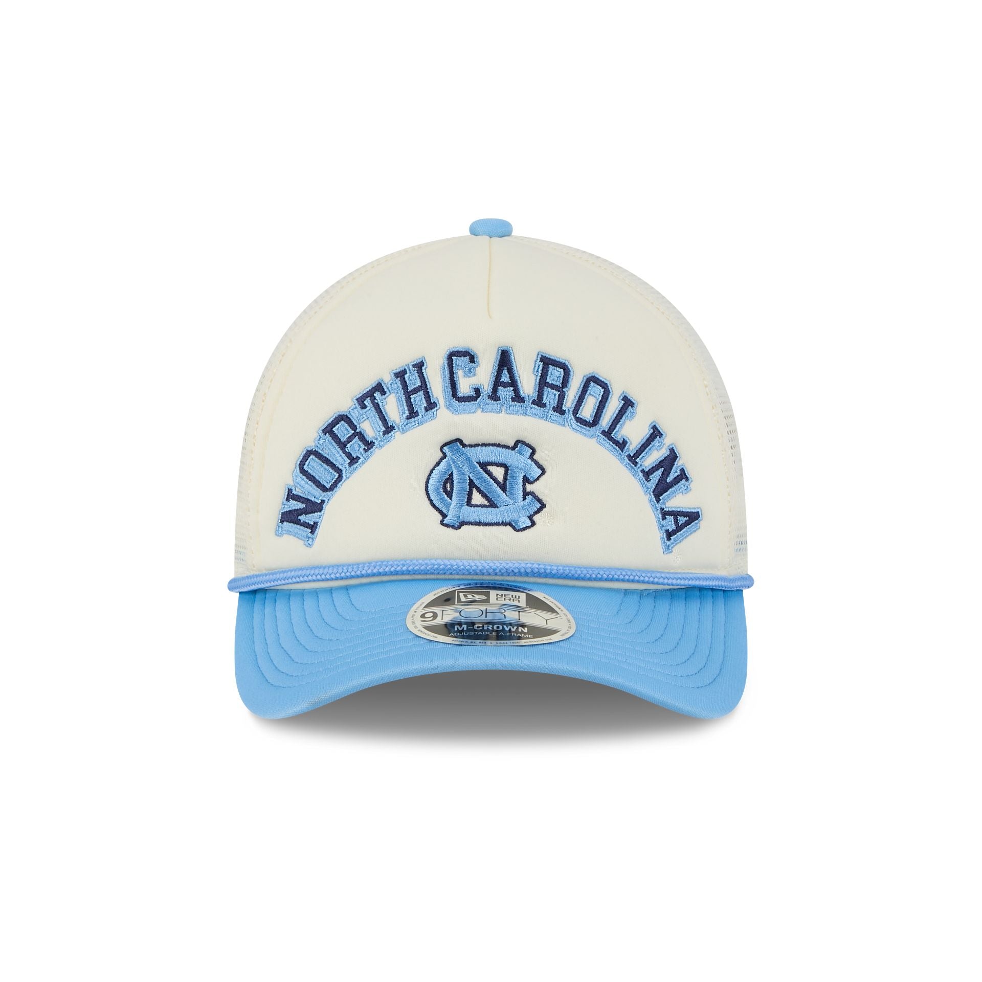 North Carolina Tar Heels Chrome Arch 9FORTY M-Crown A-Frame Trucker Hat - Image 2